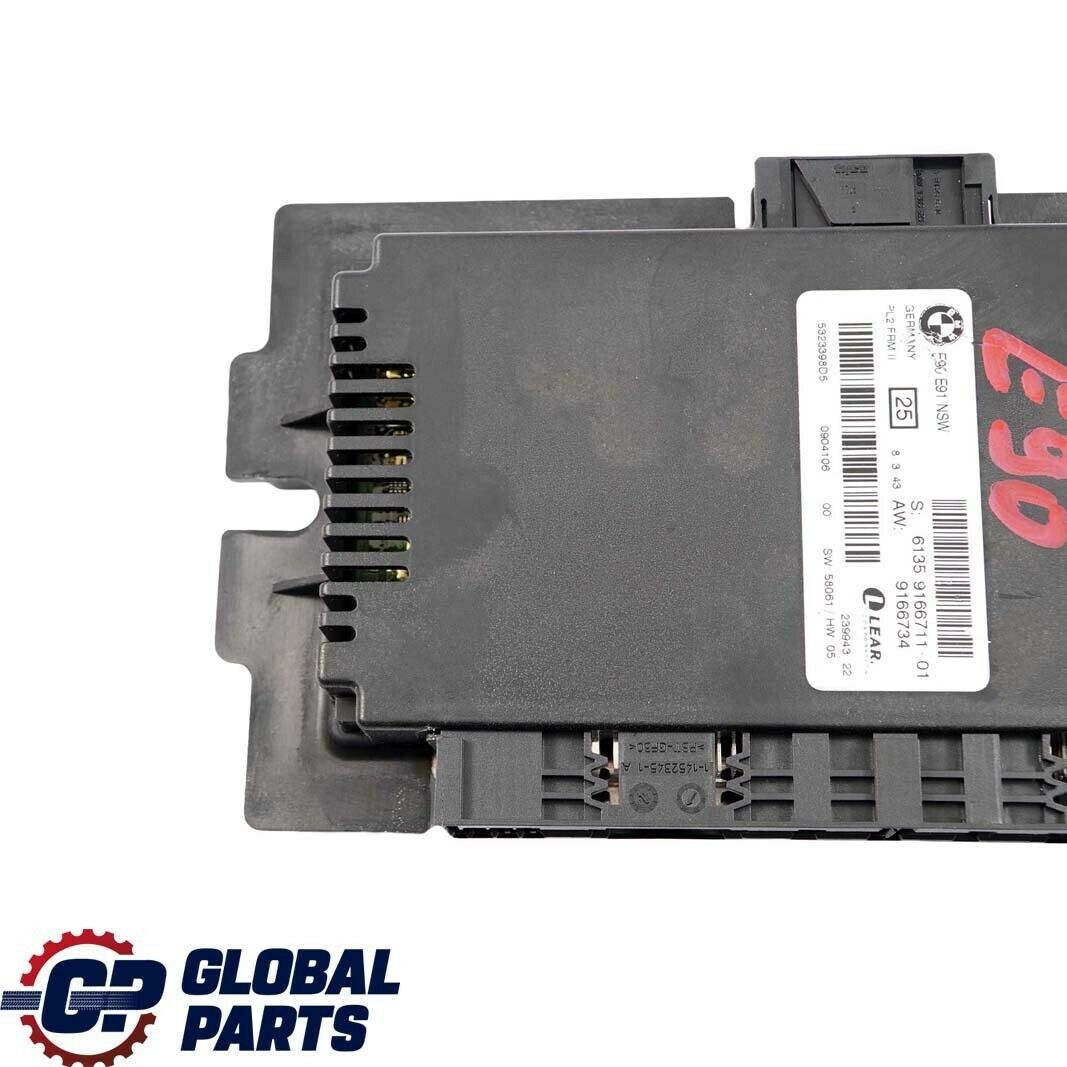 BMW E90 Light Control Module ECU LCM NSW Footwell PL2FRMFA 9166711