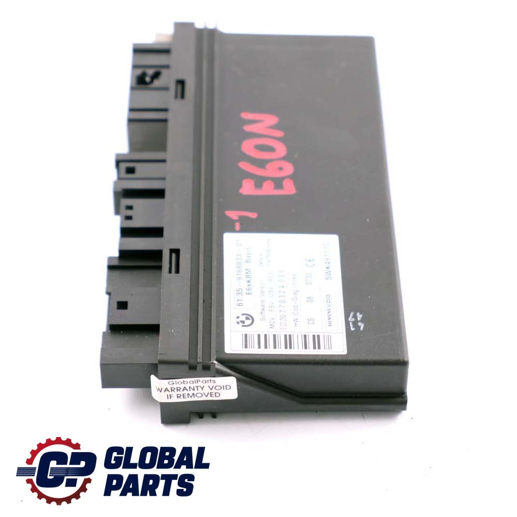 BMW 5 E60 LCI ECU Body Control Modul Einheit KBM Basis 9168833