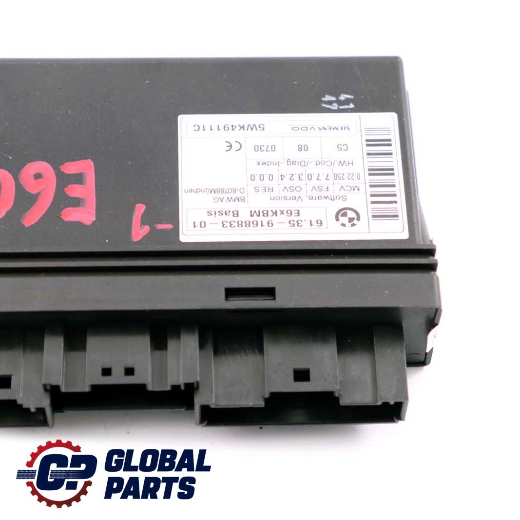 BMW 5 E60 LCI ECU Body Control Modul Einheit KBM Basis 9168833