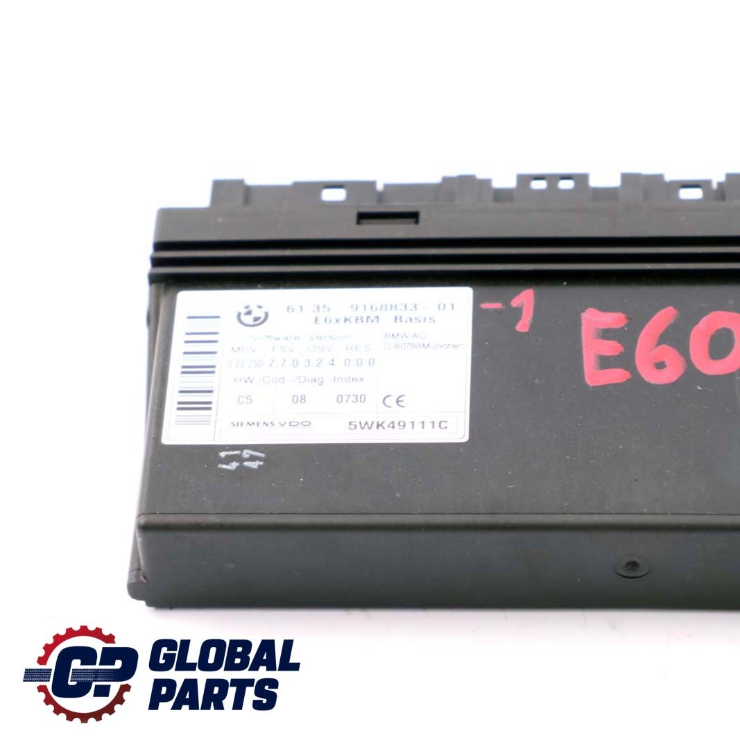 BMW 5 E60 LCI ECU Body Control Modul Einheit KBM Basis 9168833