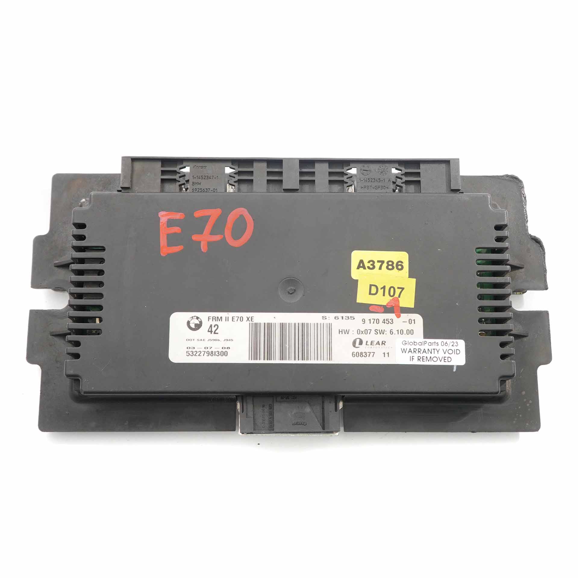 BMW X5 E70 Fußraum ECU Lichtsteuergerät Modul Xenon FRM II Lear 9170453