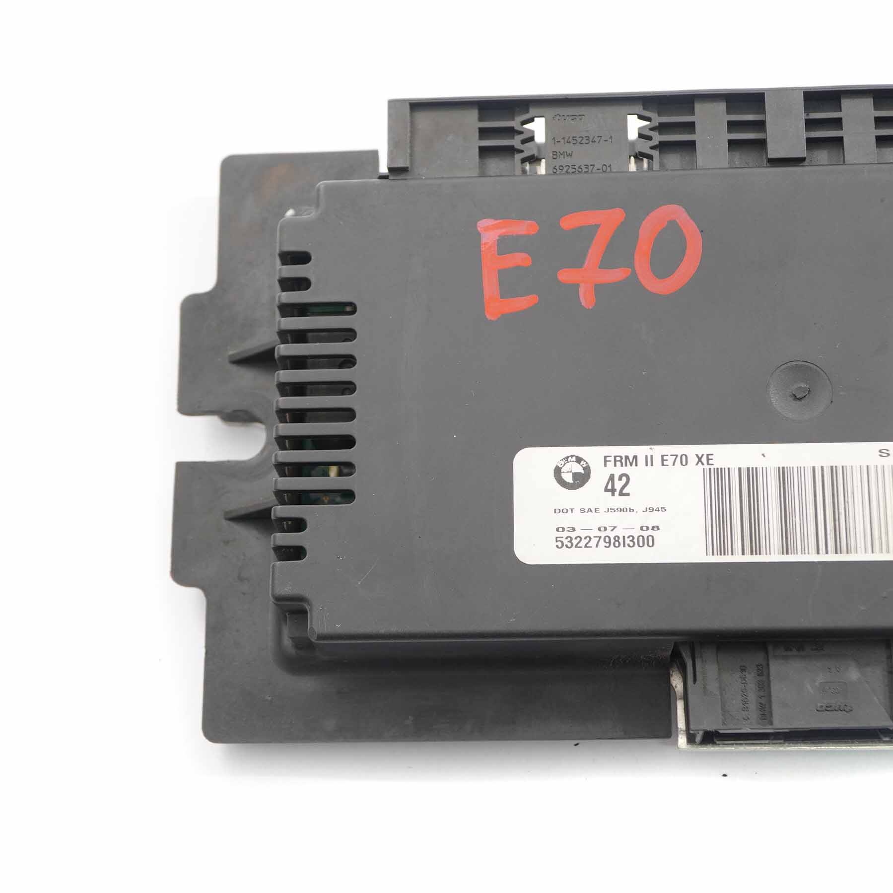 BMW X5 E70 Fußraum ECU Lichtsteuergerät Modul Xenon FRM II Lear 9170453