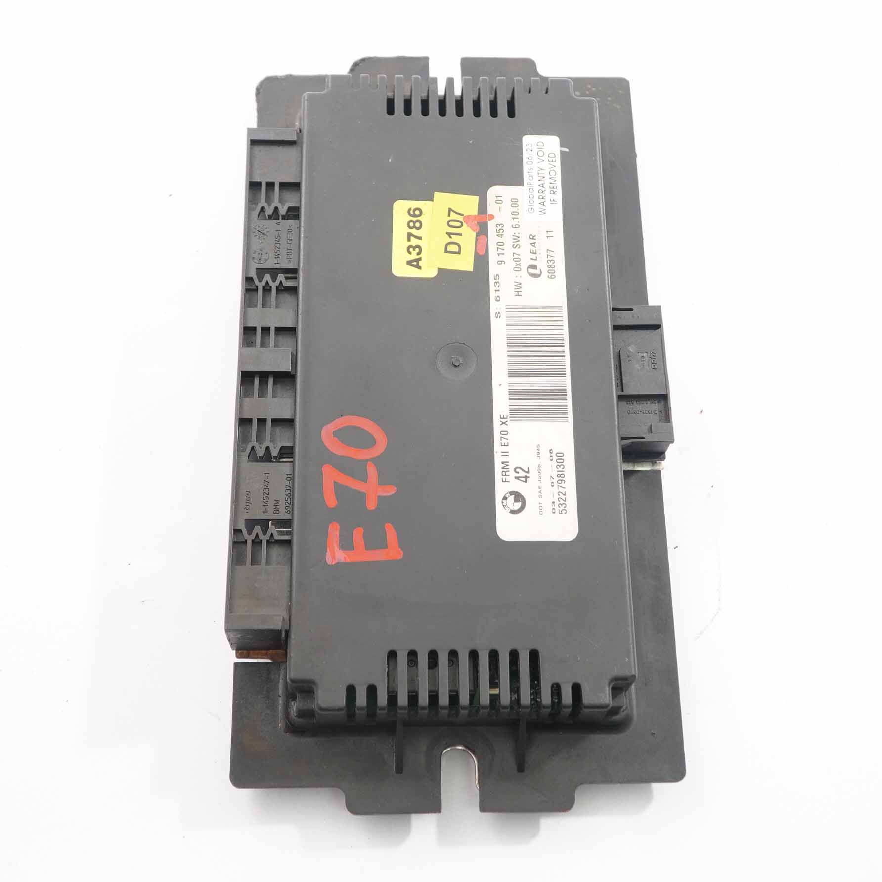 BMW X5 E70 Fußraum ECU Lichtsteuergerät Modul Xenon FRM II Lear 9170453