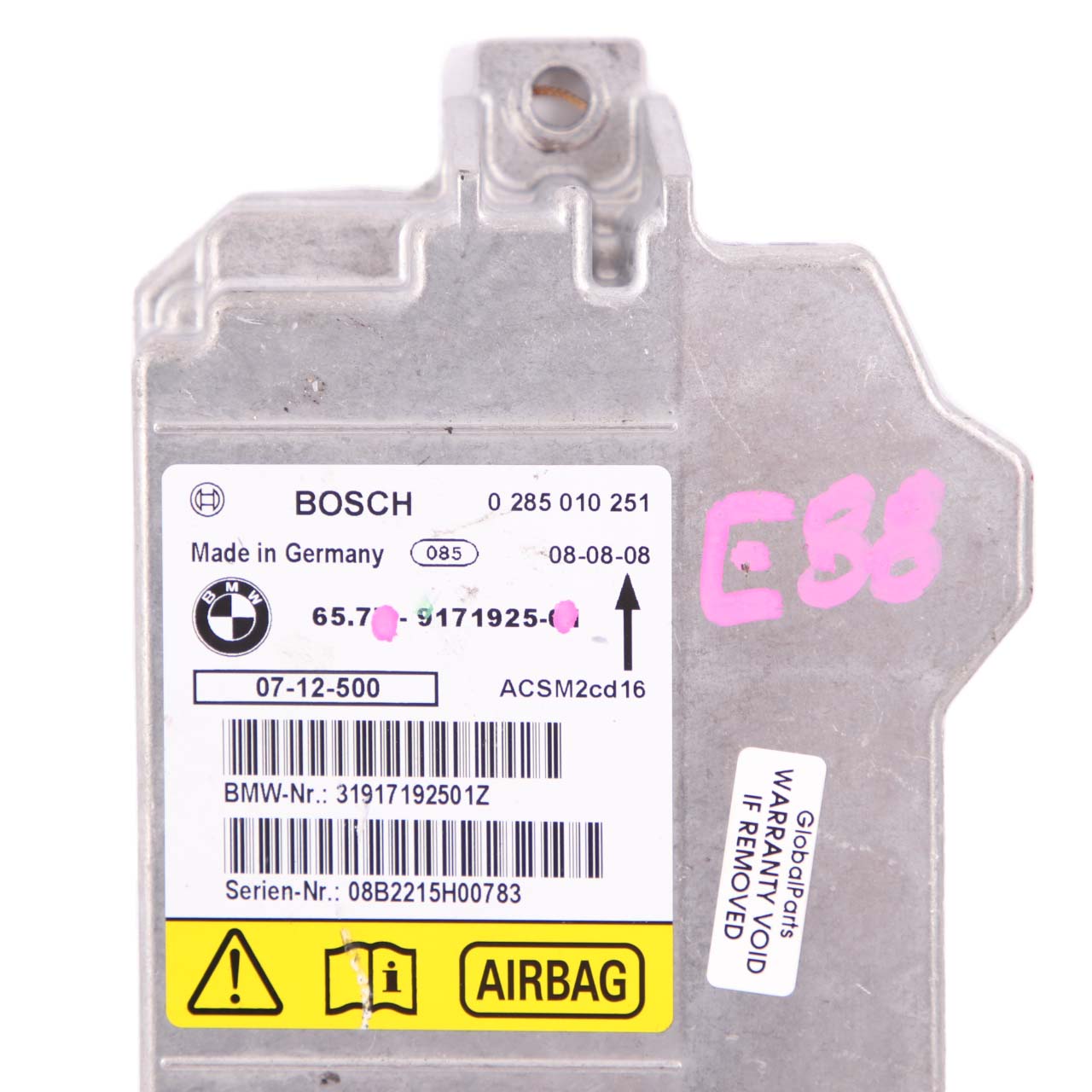 BMW E88 Steuergerät Airbag Modul ECU 9171925