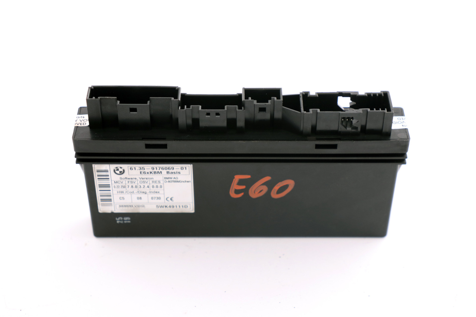 BMW E60 E63 E64 Modul KBM Basis Steuergerät Karosseriemodul Gateway ECU 9176069