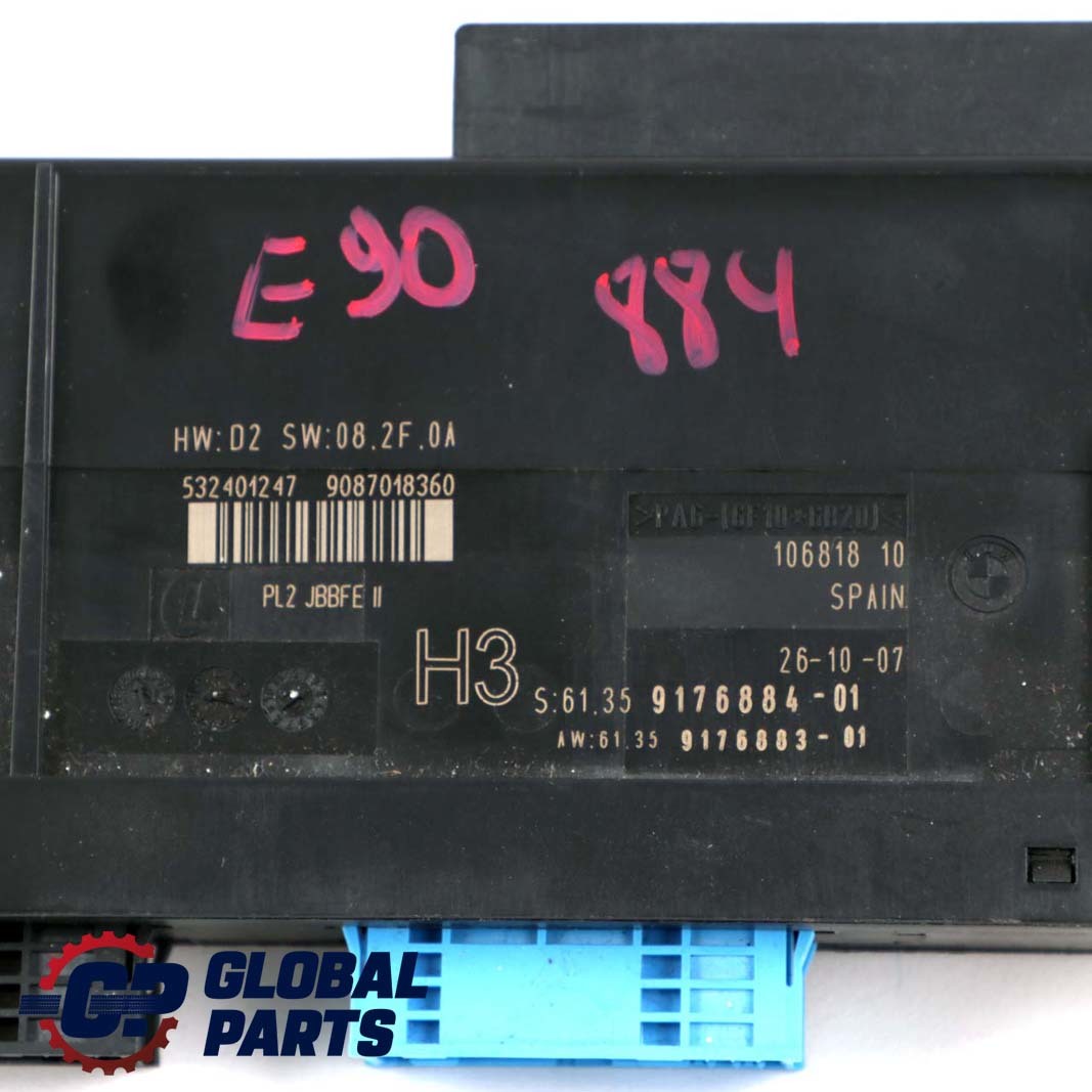 *BMW 3 er E90 ECU Anschlusskasten Karosserie Steuermoduls Steuergerät H3 917688