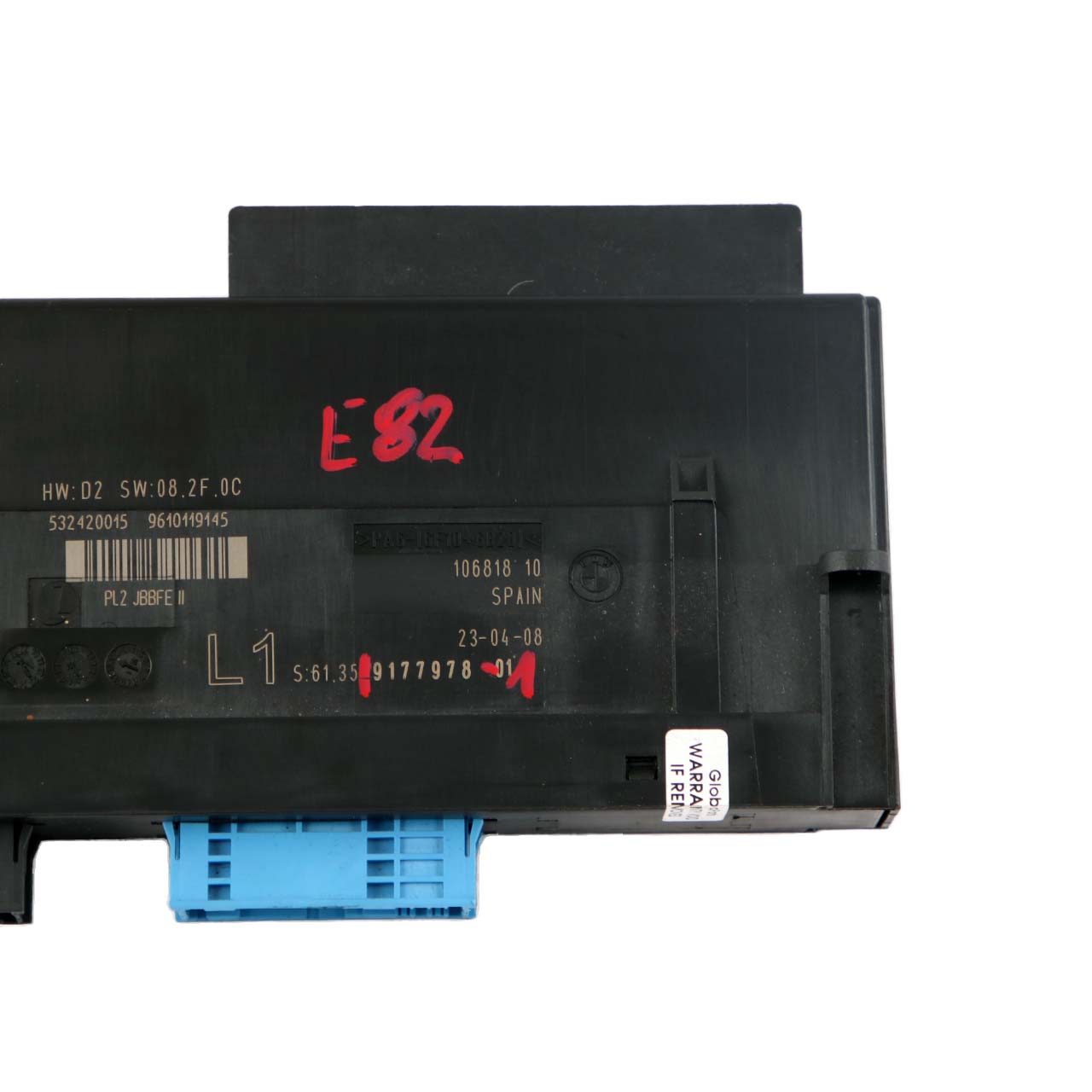 BMW E82 Coupe ECU Steuergerät Karosseriesteuergerät L1 PL2 JBBFEII 9177978