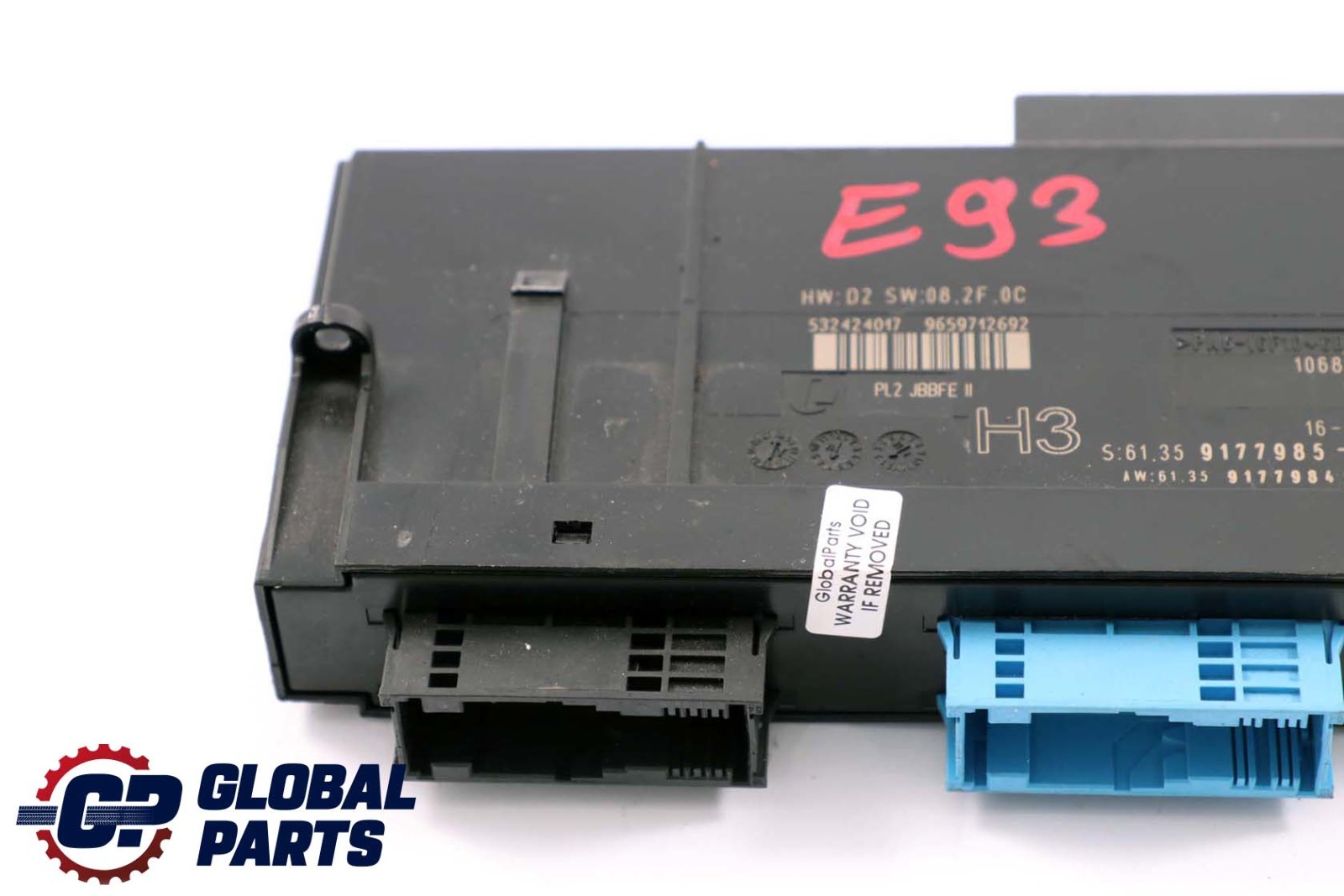 BMW E93 Cabrio ECU Body Control Module H3 Anschlussdose 9177985