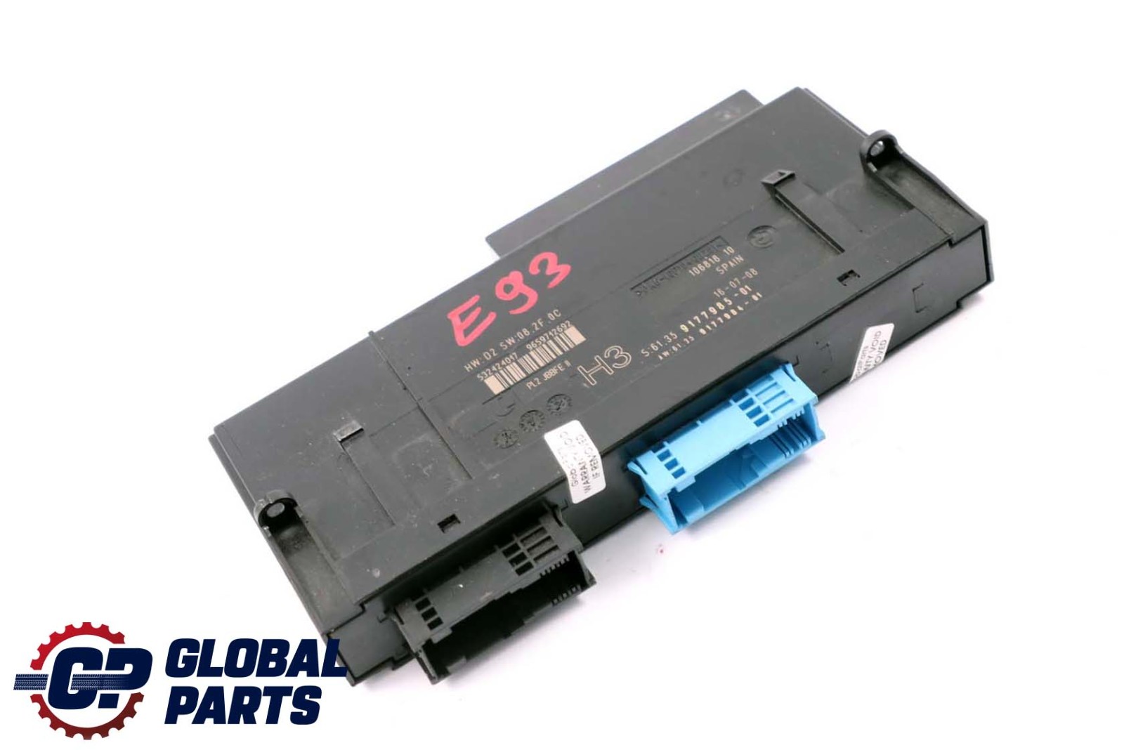 BMW E93 Cabrio ECU Body Control Module H3 Anschlussdose 9177985