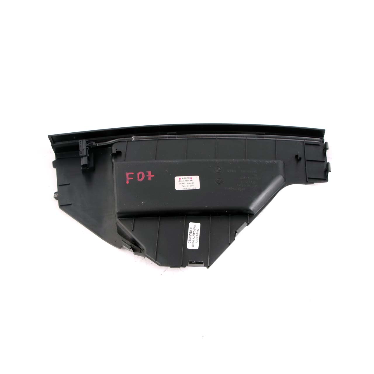 BMW F07 GT Mittelkonsole Abdeckung links Trim Panel Storage Tray Insert 9185172