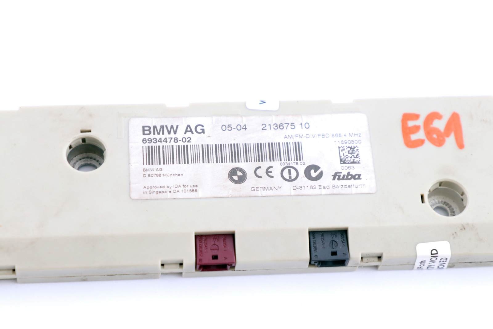 BMW 5 Reihe E61 LCI Antennenverstärker Diversity 868 MHZ 9183564 6985531 6934478