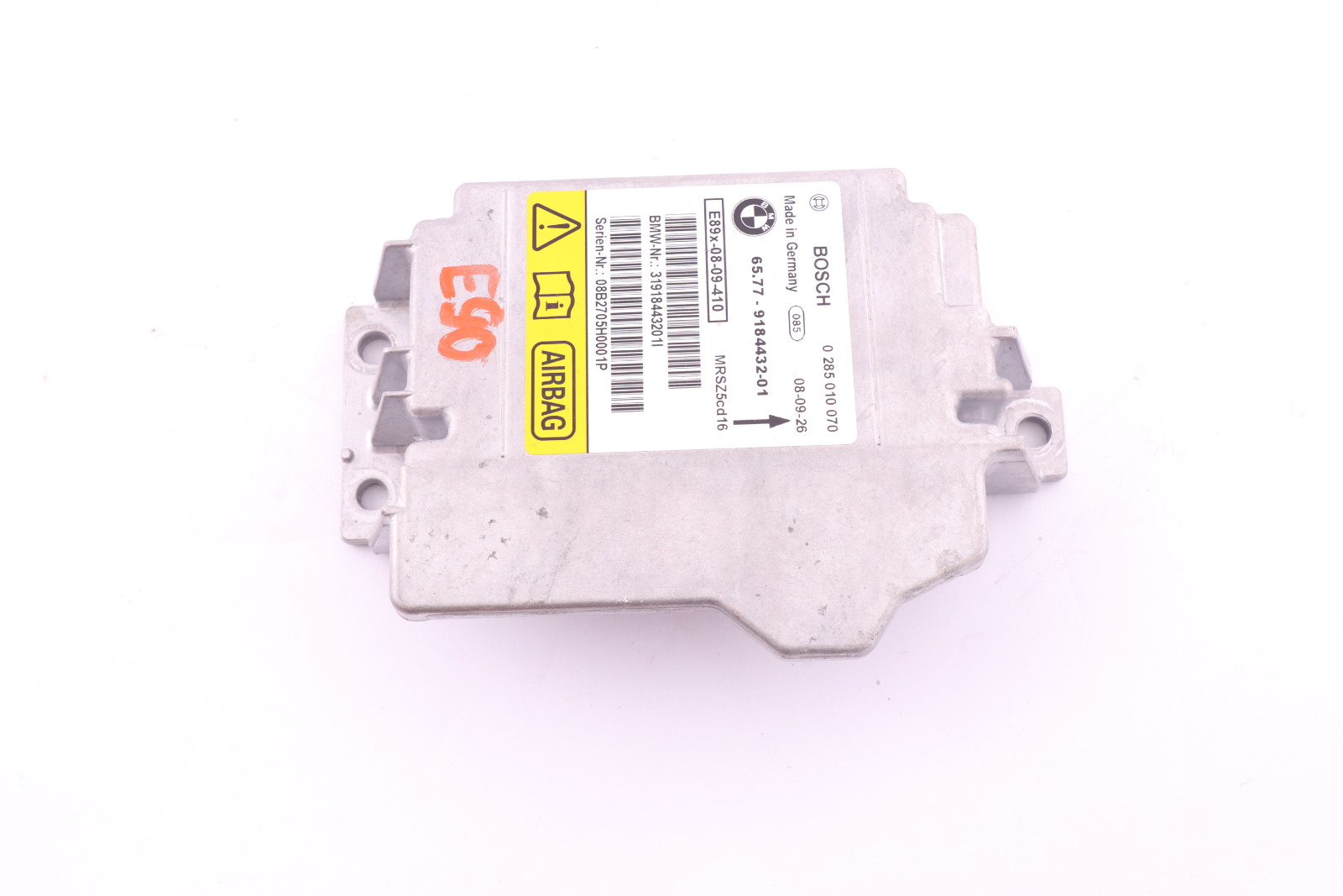 BMW 1 3 X1 SERIES E81 E87 E90 E91 Control Unit Airbag ECU NO CRASH DATA 9184432