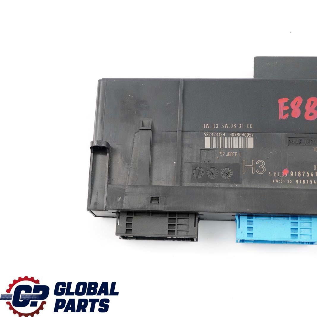 BMW 1 er 1 E88 ECU Körperkontrollmodul H3 PL2 JBBFE II Junction Box 9187541