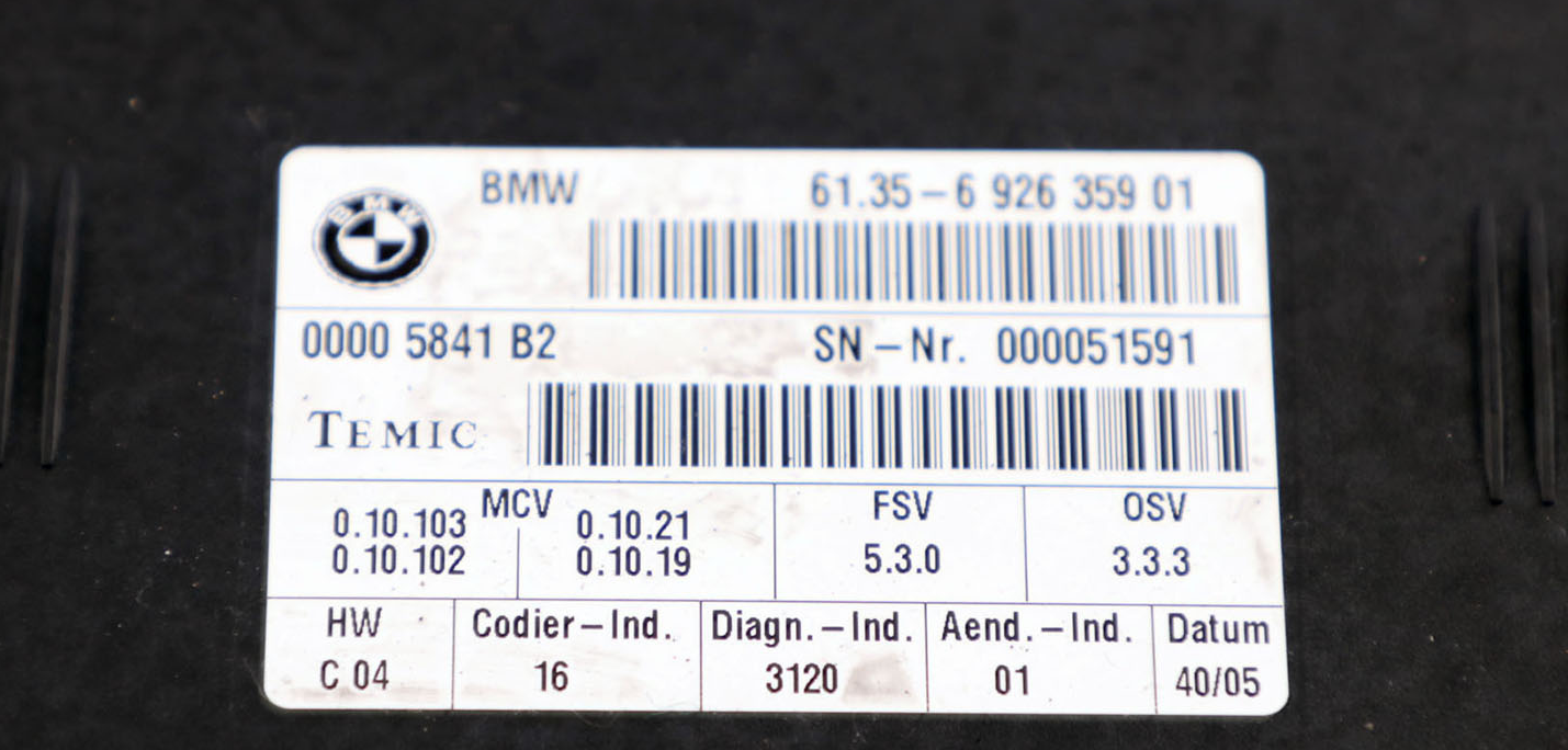 BMW 1 3 er E87 E90 E91 E92 Sitzmodul ECU Steuergerät 6926371