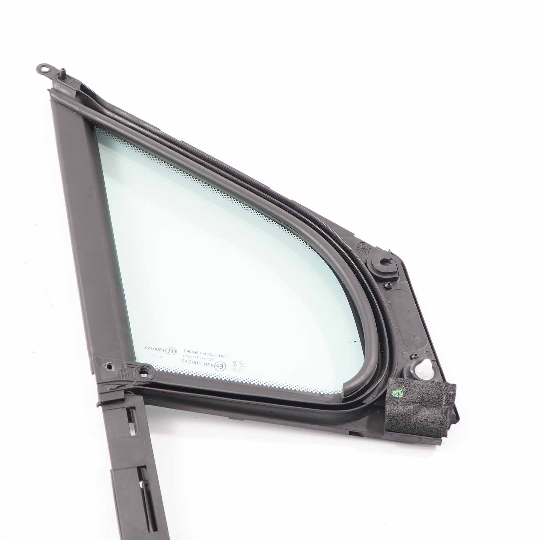 Peugeot 3008 Side Quarter Window Front Door Left N/S Triangle Glass AS2 9201N9