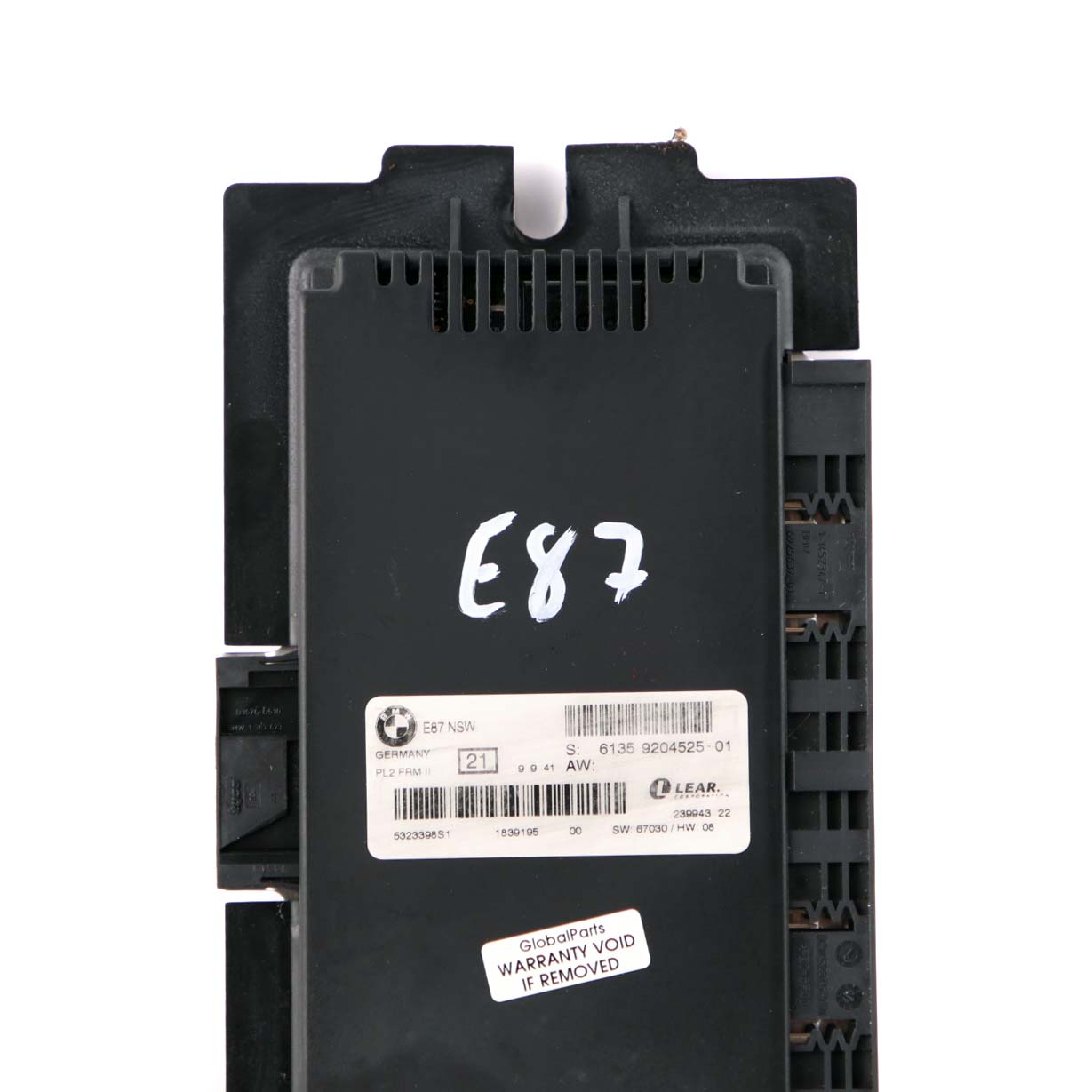 BMW 1 er E87 Steuergerät ECU Lichtmodul NSW PL2 FRM II Lear 9204525