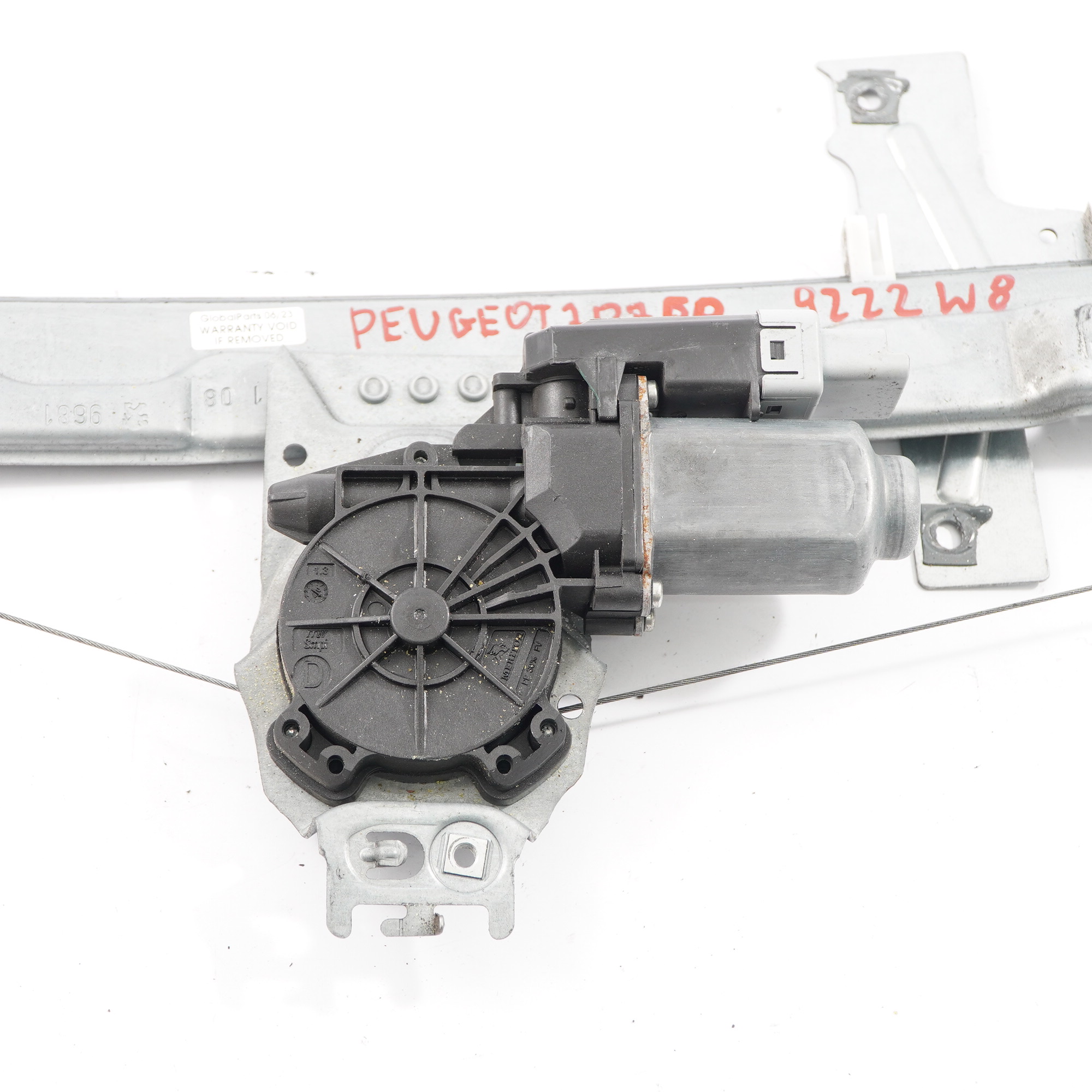 Peugeot 207 Fensterheber Vordertür Rechts Regulator Motor 9222W8