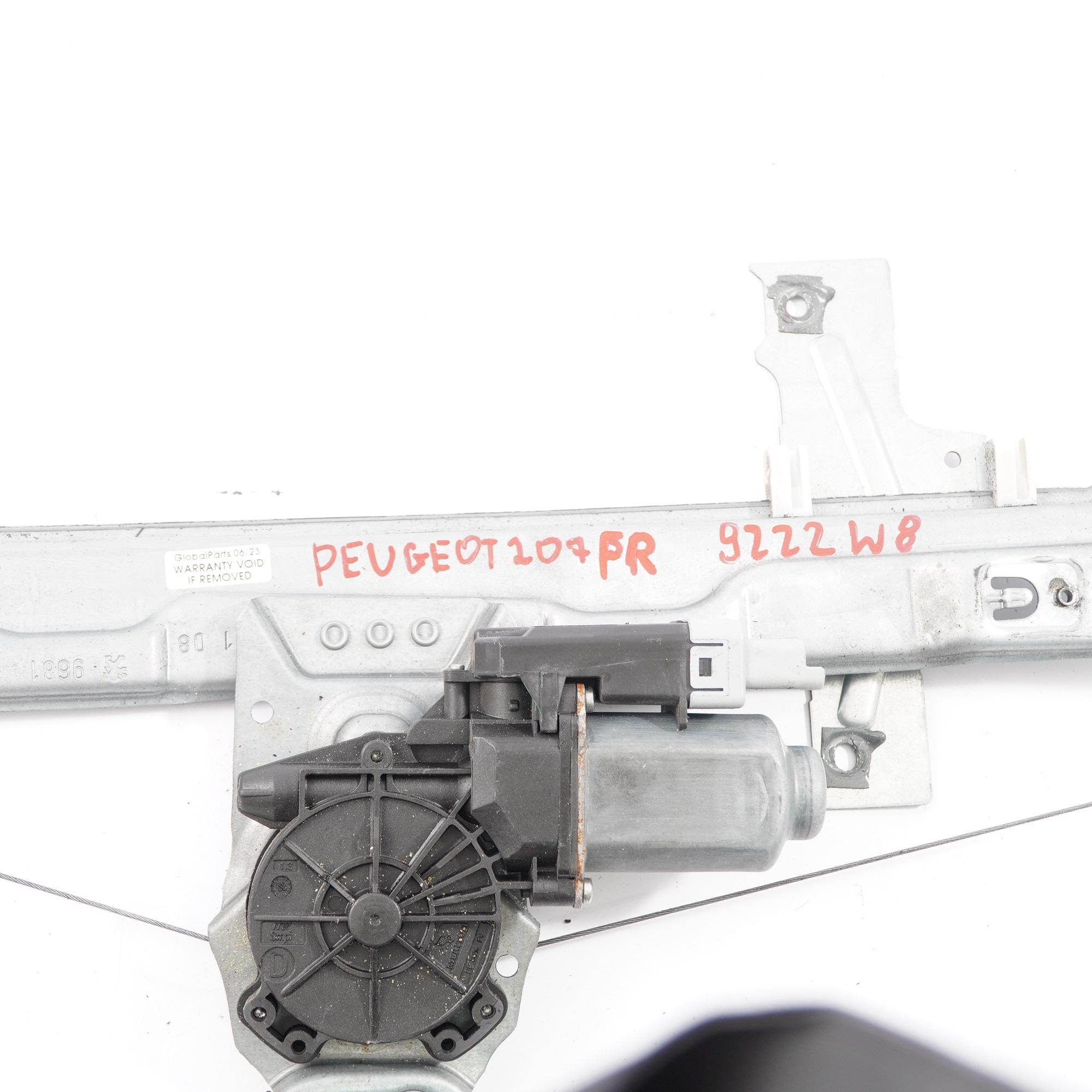 Peugeot 207 Fensterheber Vordertür Rechts Regulator Motor 9222W8