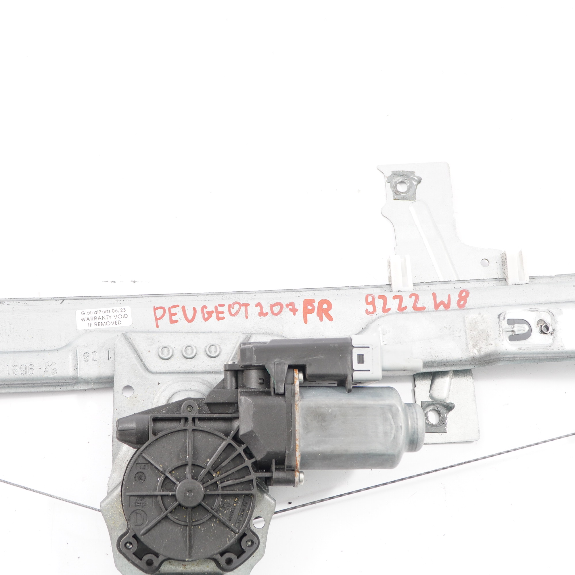 Peugeot 207 Fensterheber Vordertür Rechts Regulator Motor 9222W8