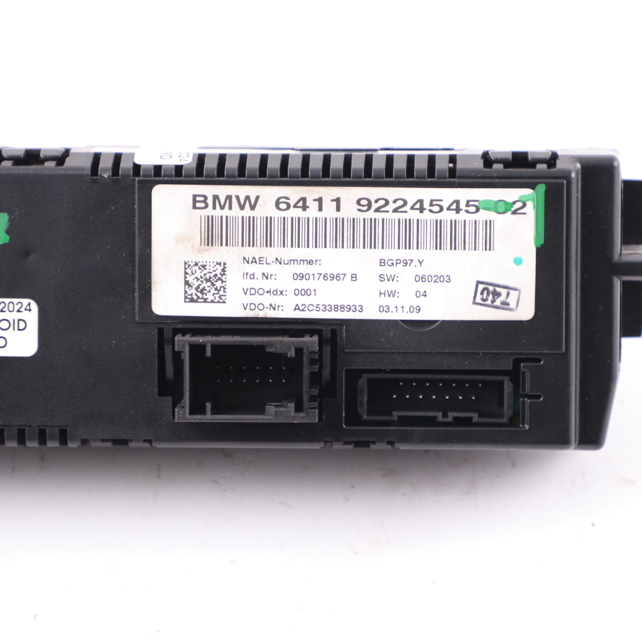 BMW 1 3 Series E81 E87 E90 E91 E92 1 Automatic Air Conditioning Control 9224545