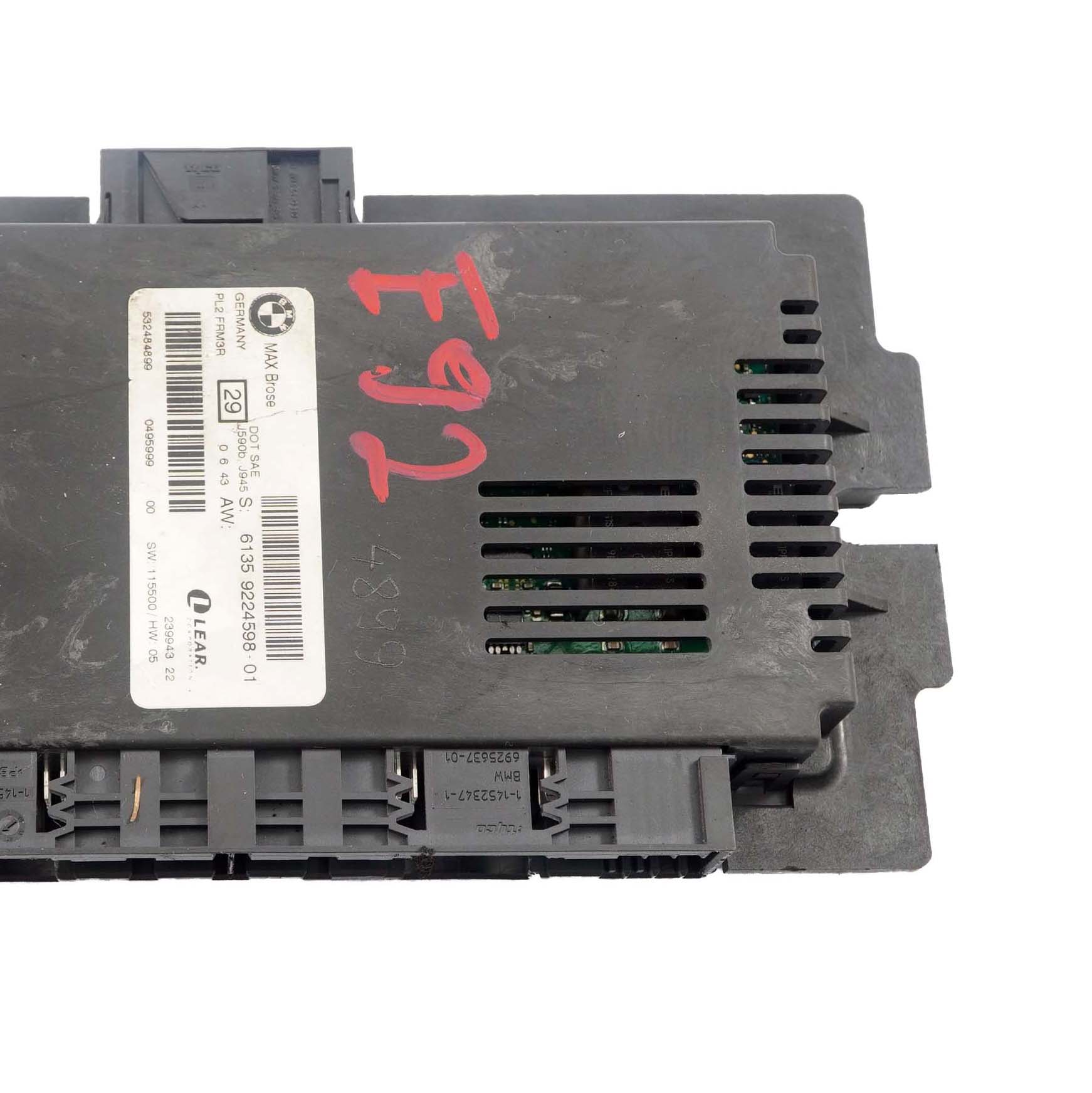 BMW E92 Max Brose Fußraum Lichtmodul Steuereinheit Modul ECU FRM3R PL2 9224598