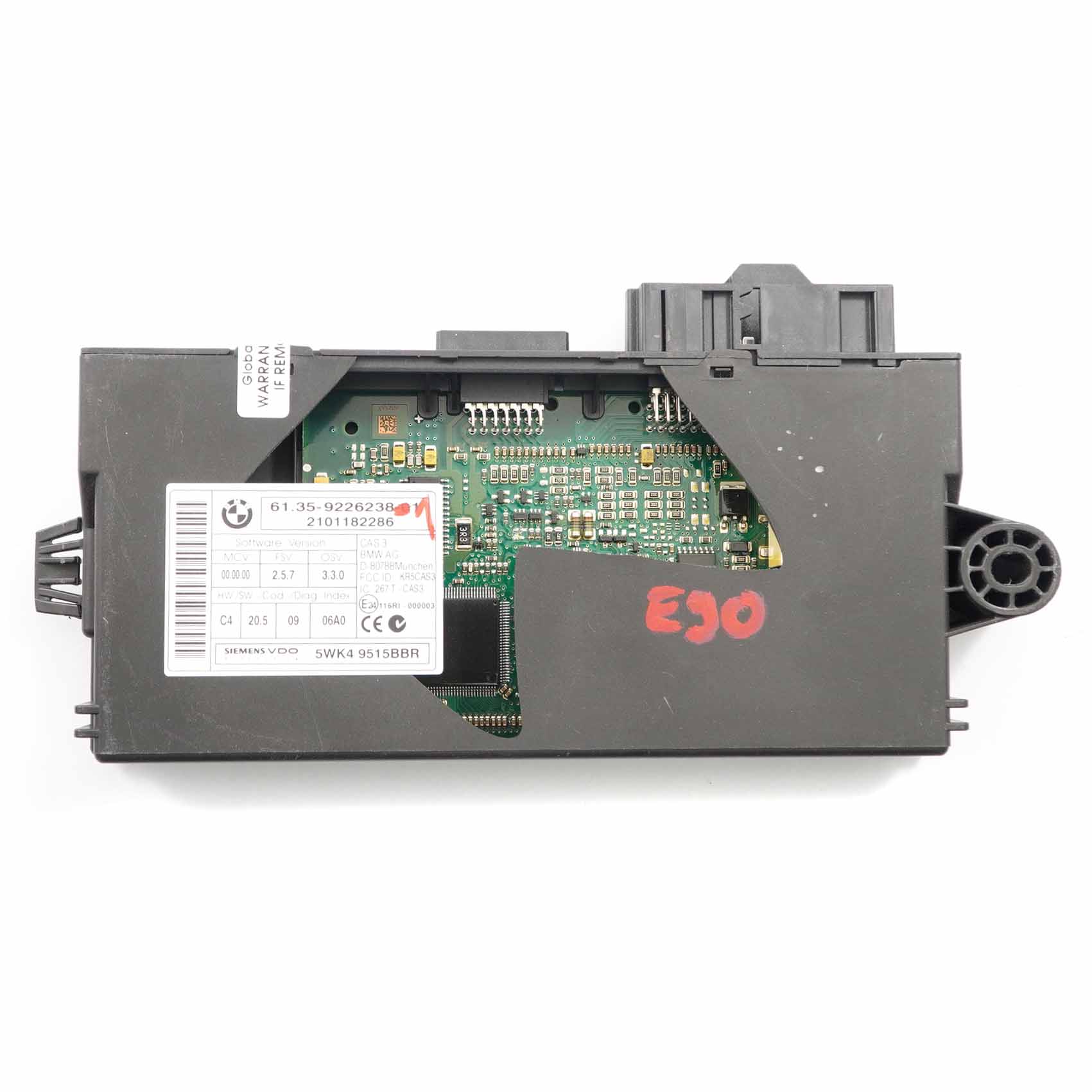 BMW E60 E87 E90 E91 E92 CAS 3 ECU Steuergerät Schlüssel-Lese-Modul 9226238