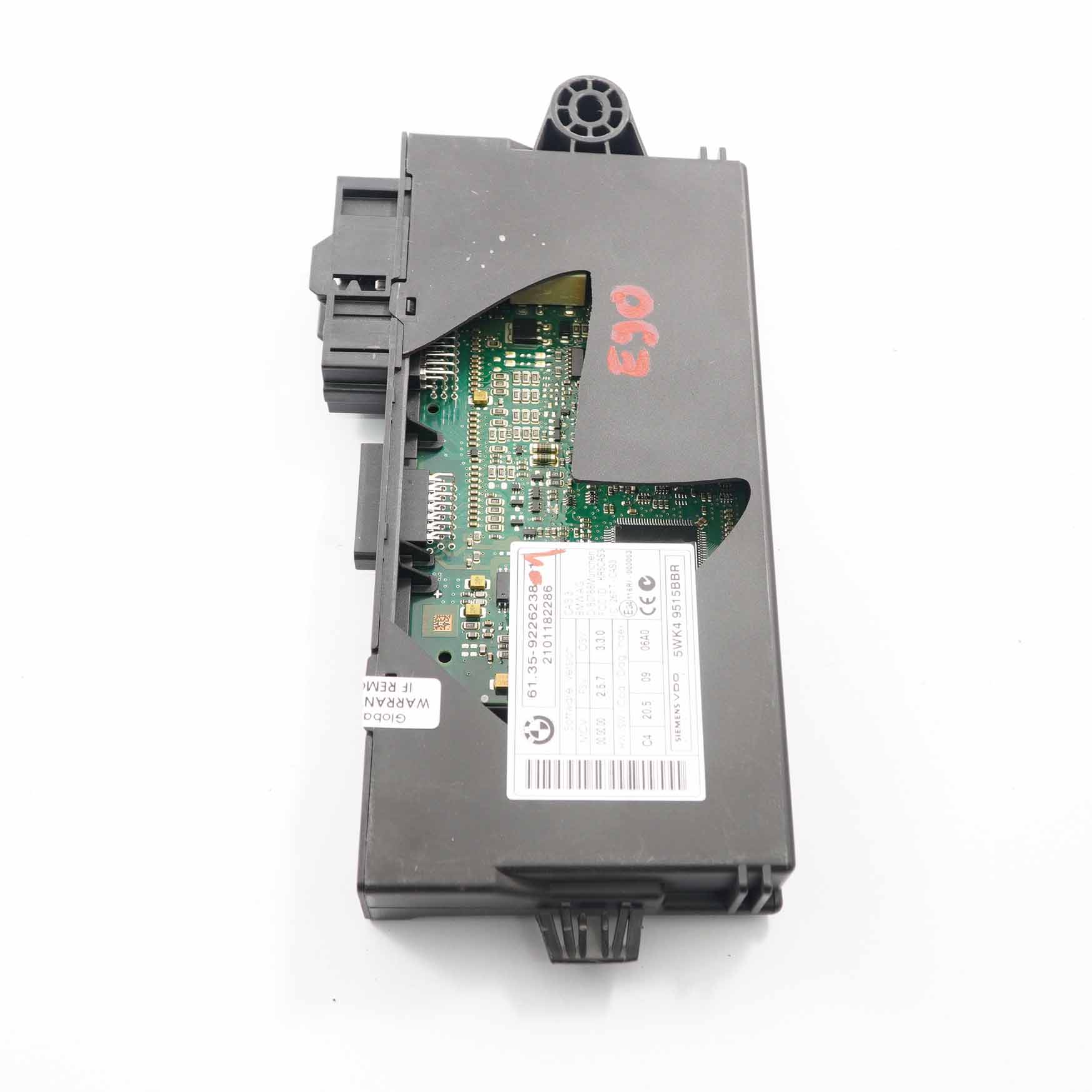 BMW E60 E87 E90 E91 E92 CAS 3 ECU Steuergerät Schlüssel-Lese-Modul 9226238