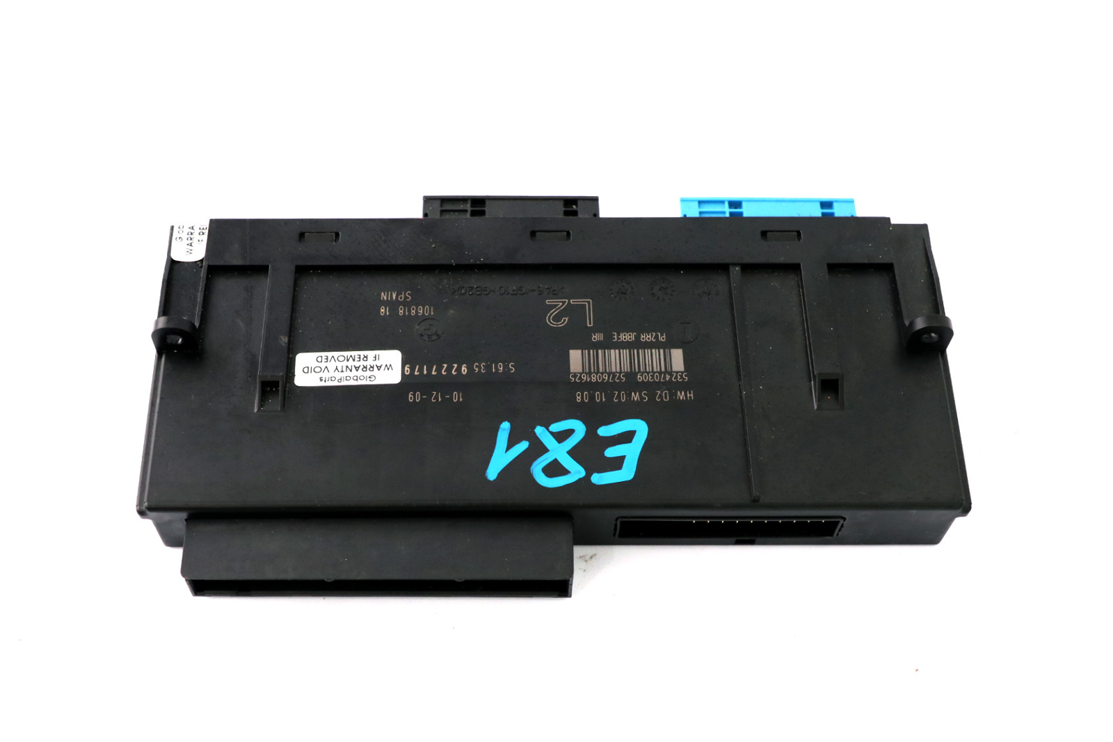 BMW E81 Karosseriesteuergerät ECU L2 PL2RR JBBFE IIIR Anschlussdose 922717