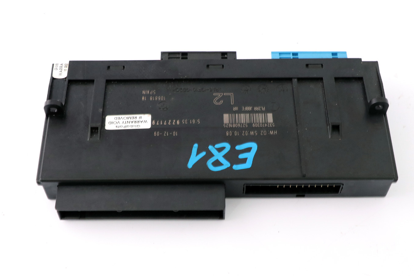 BMW E81 Karosseriesteuergerät ECU L2 PL2RR JBBFE IIIR Anschlussdose 922717