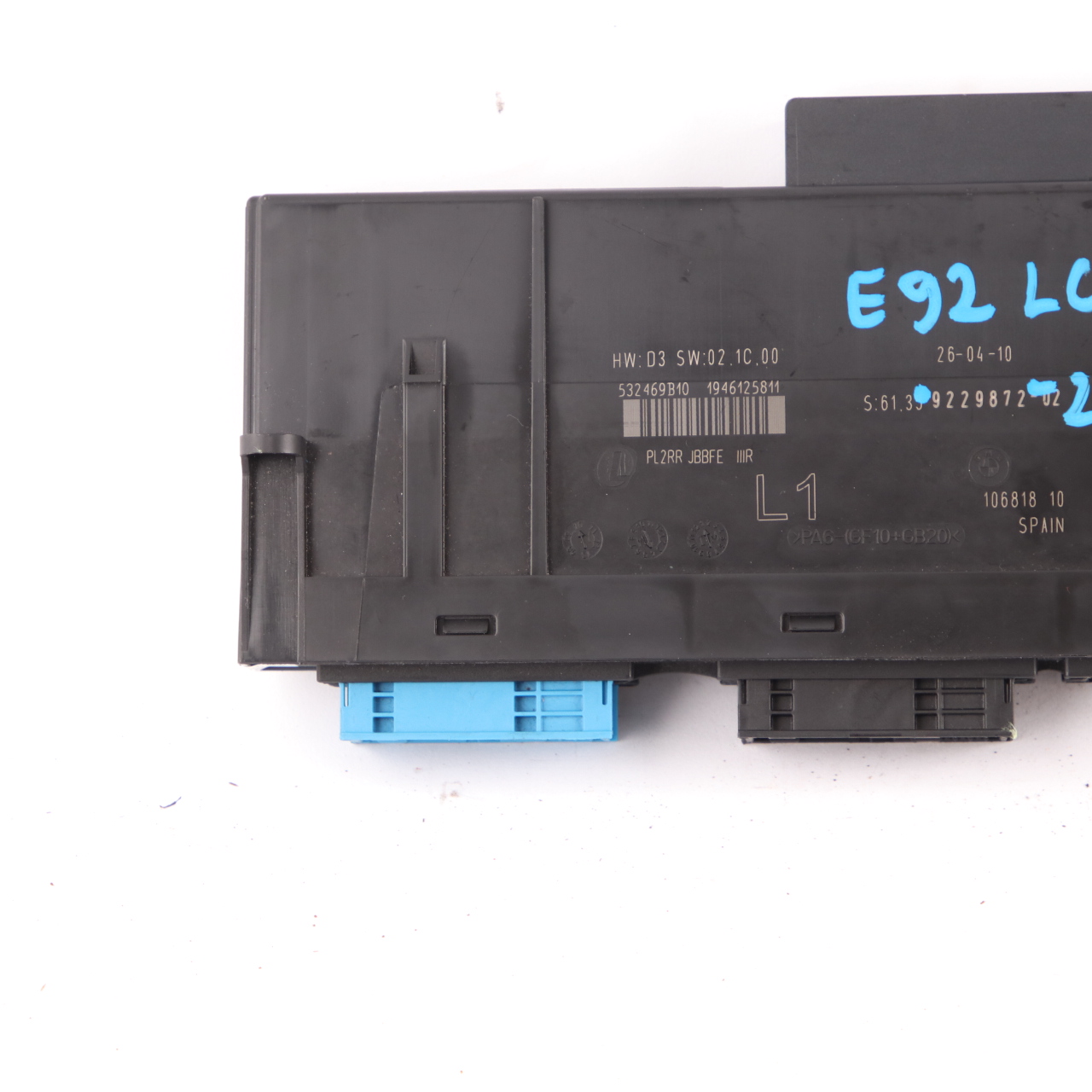 BMW E92 LCI Karosserie Steuerungs Modul Junction Box L1 PL2RR JBBFE IIIR 9229872