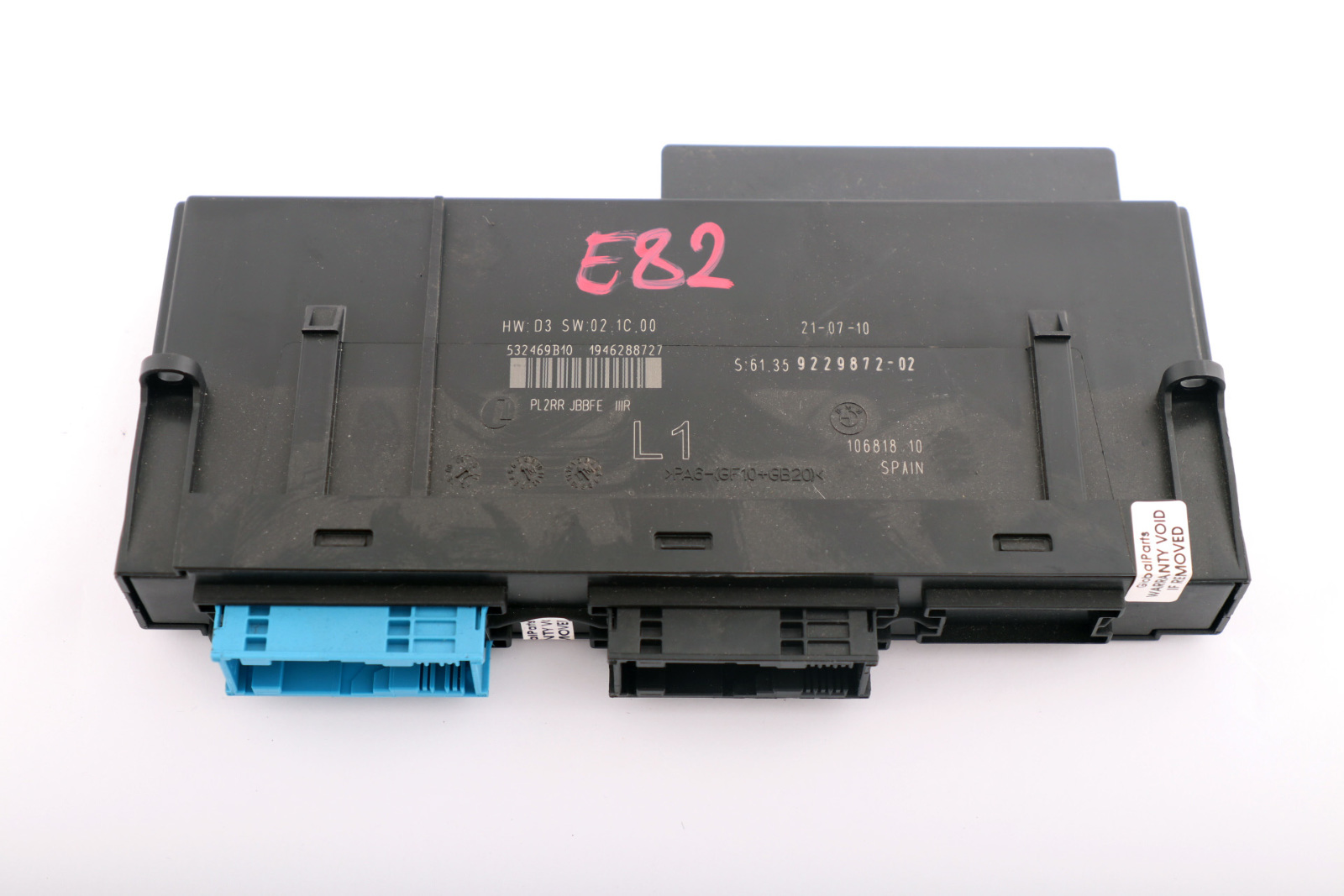 BMW 1 er E82 Cabrio Steuergerät Junction Box L1 PL2RR JBBFE 9229872