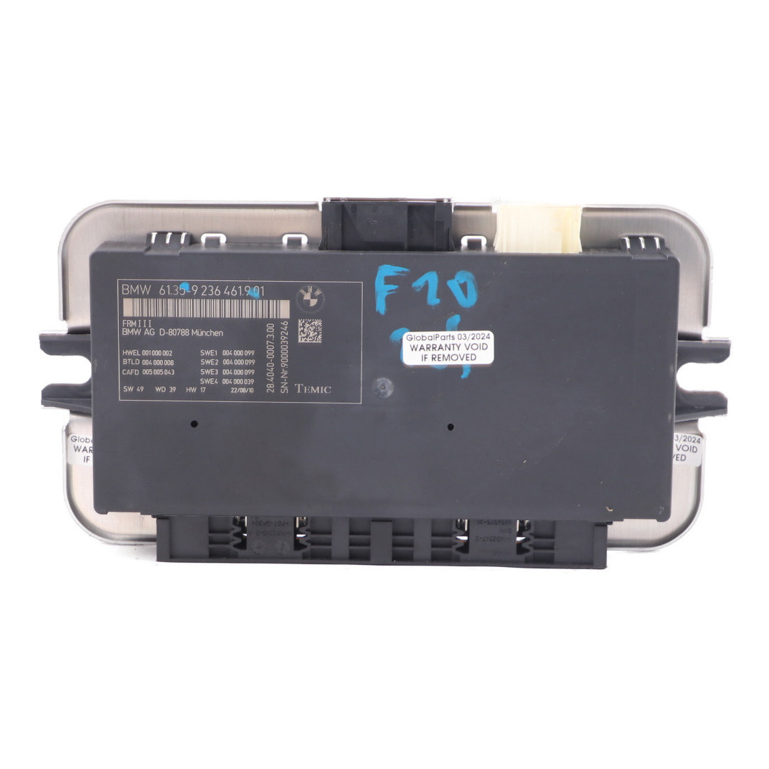 BMW F10 Fußraumlicht-Steuergerät Modul ECU FRM III 9236461