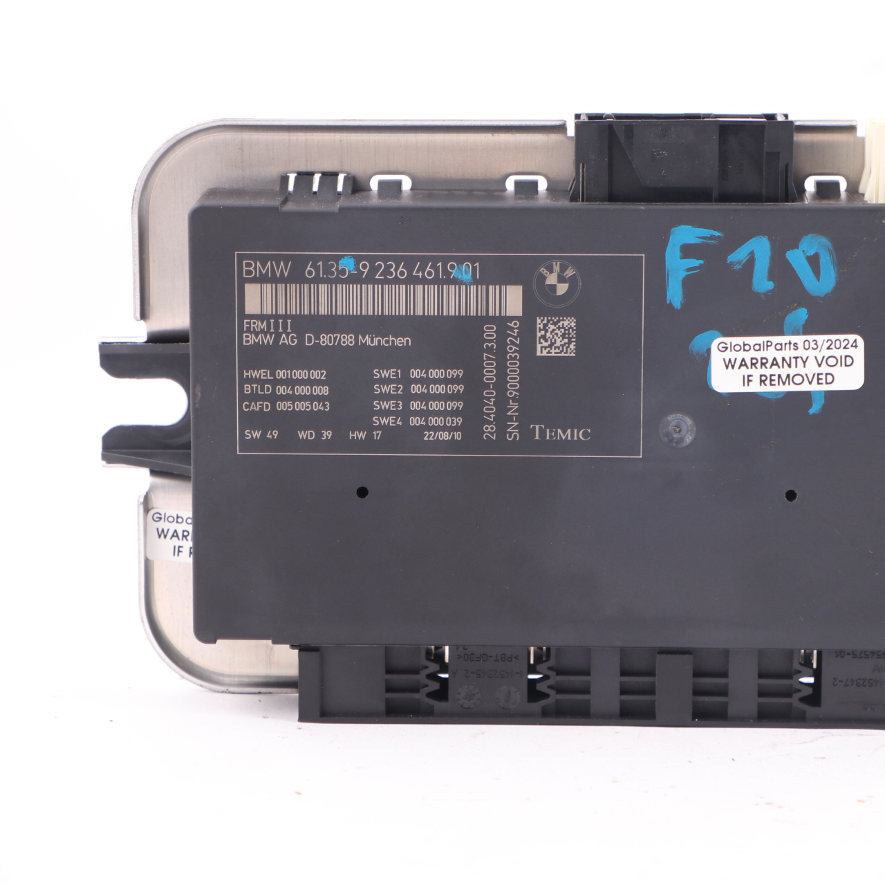 BMW F10 Fußraumlicht-Steuergerät Modul ECU FRM III 9236461