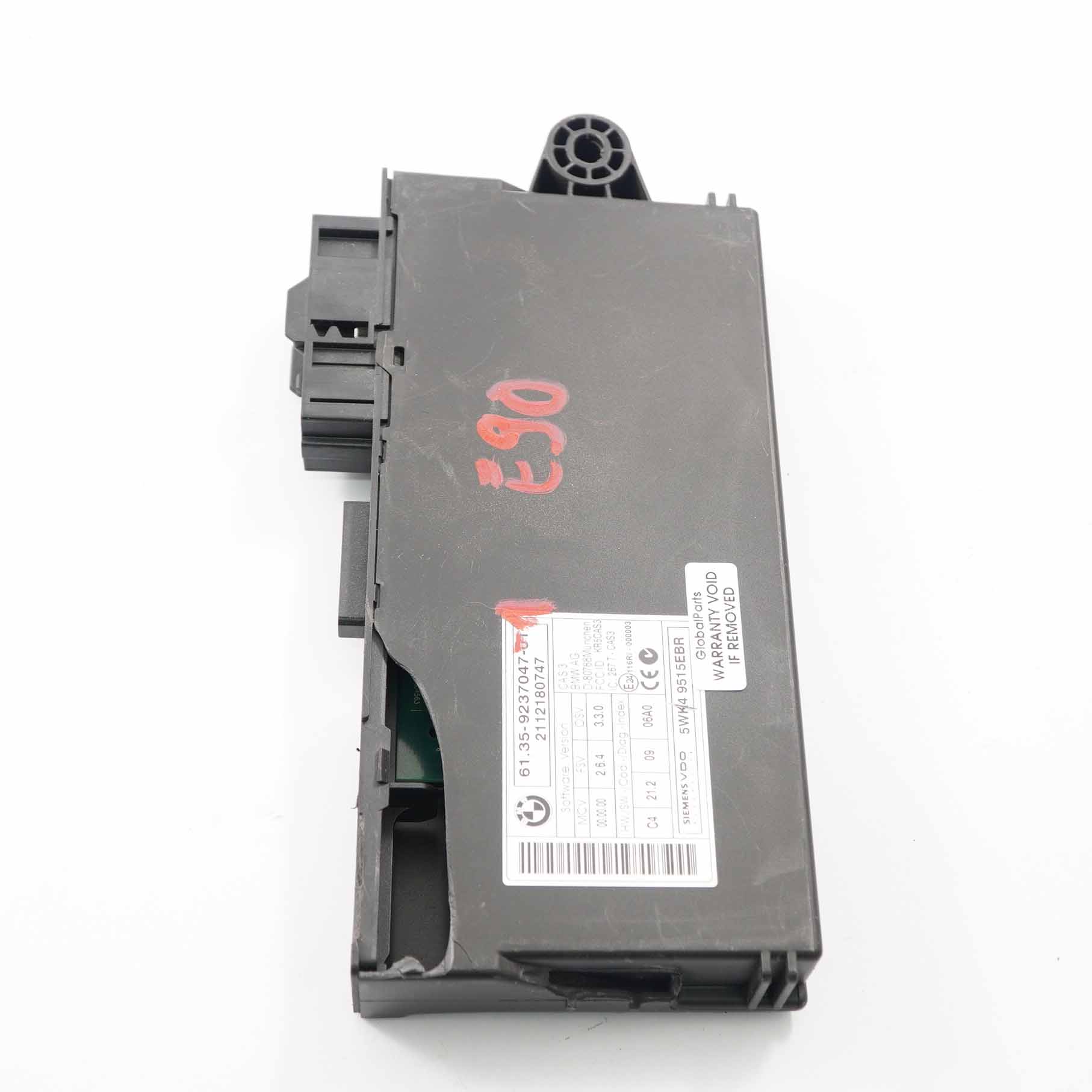 BMW 1 3 5 Reihe E60 E87 E90 CAS 3 ECU Steuergerät Schlüssellesemodul 9237047