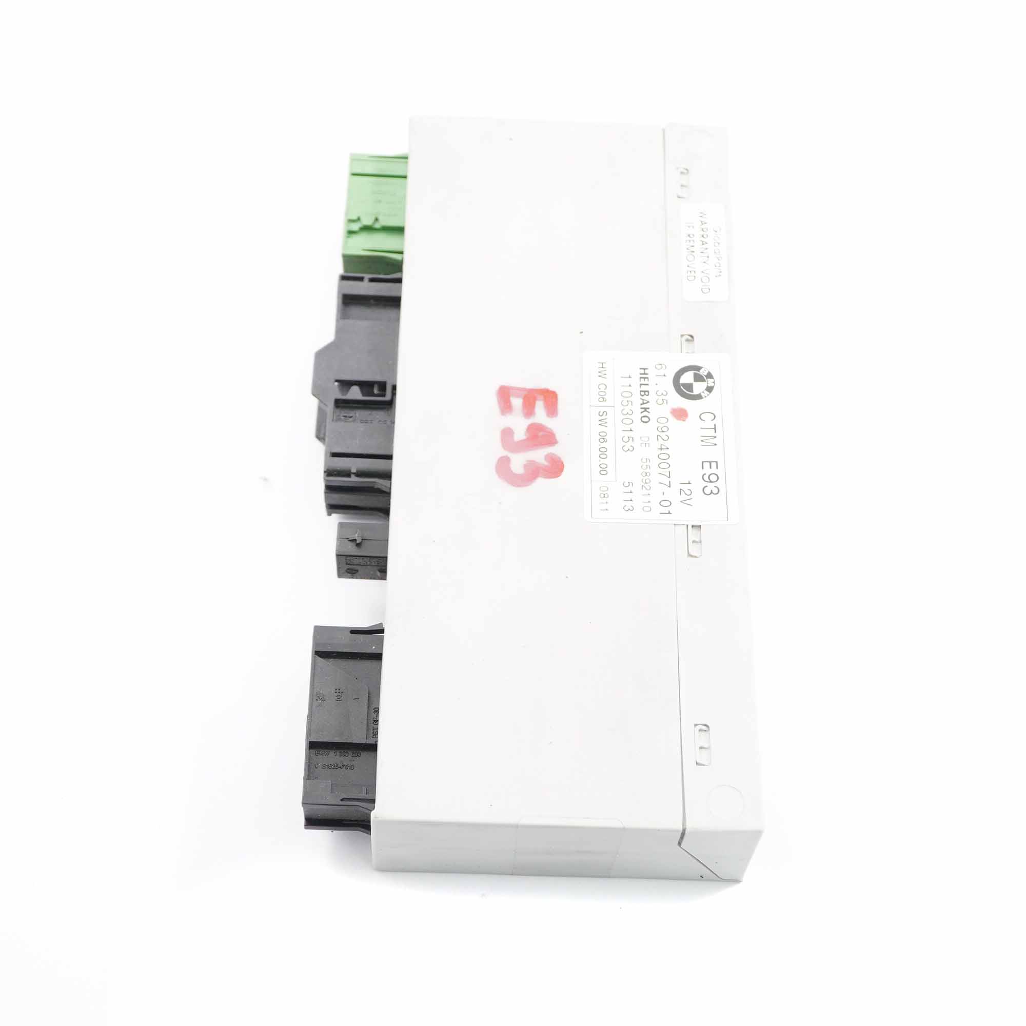 BMW E93 Cabrio Verdeck Modul ECU Module Steuergerät CTM 9240077