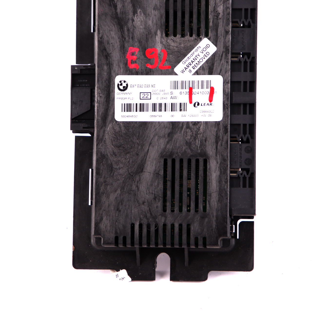 BMW 3 Series E92 Light Control Footwell Module ECU Unit FRM3R PL2 Lear 9241003