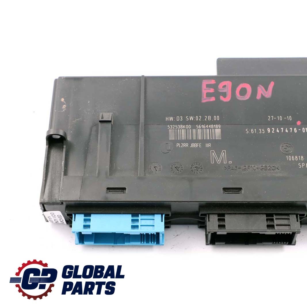 BMW 3 E90 LCI ECU Body Control Module M Anschlussdose PL2RR JBBFE IIIR 9247476