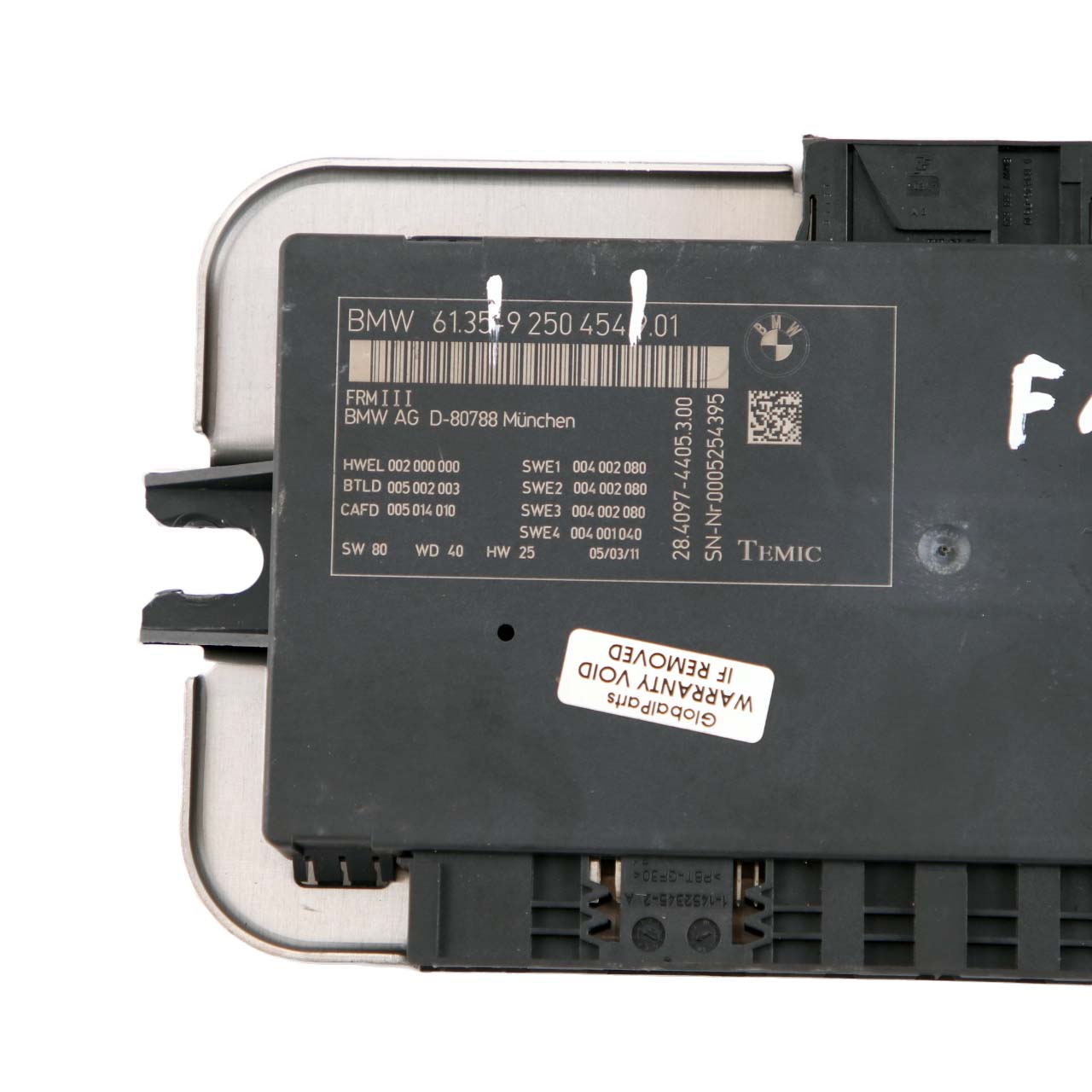 BMW 5er F10 Licht steuerung Fußraum Modul ECU Einheit FRM3 9250454