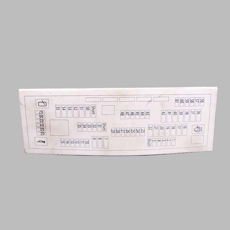 BMW F10 F11 F12 Karte Sicherungs Kasten Gruppierung Diagramm 9238195