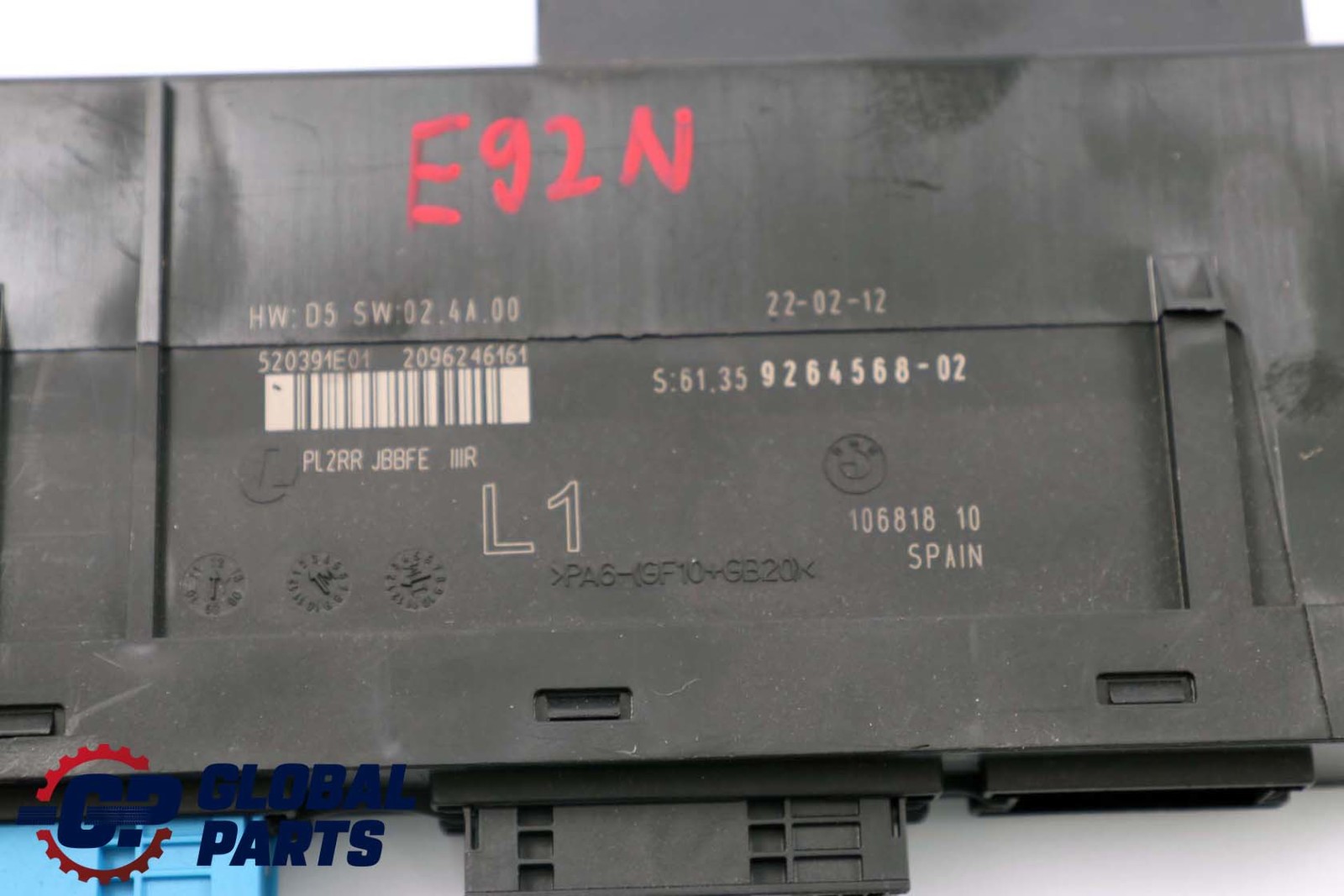 BMW E92 LCI Body Control Module Unit PL2RR JBBFE IIIR L1 9264568