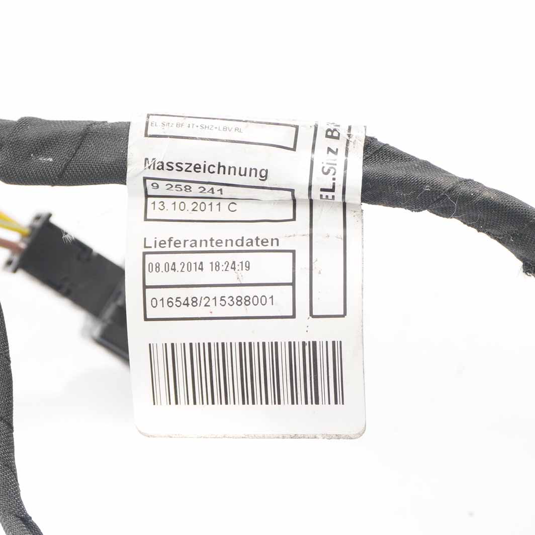 Sitz verdrahtung BMW F20 F30 F31 F34 Beifahrerseite Kabelbaum 9264625