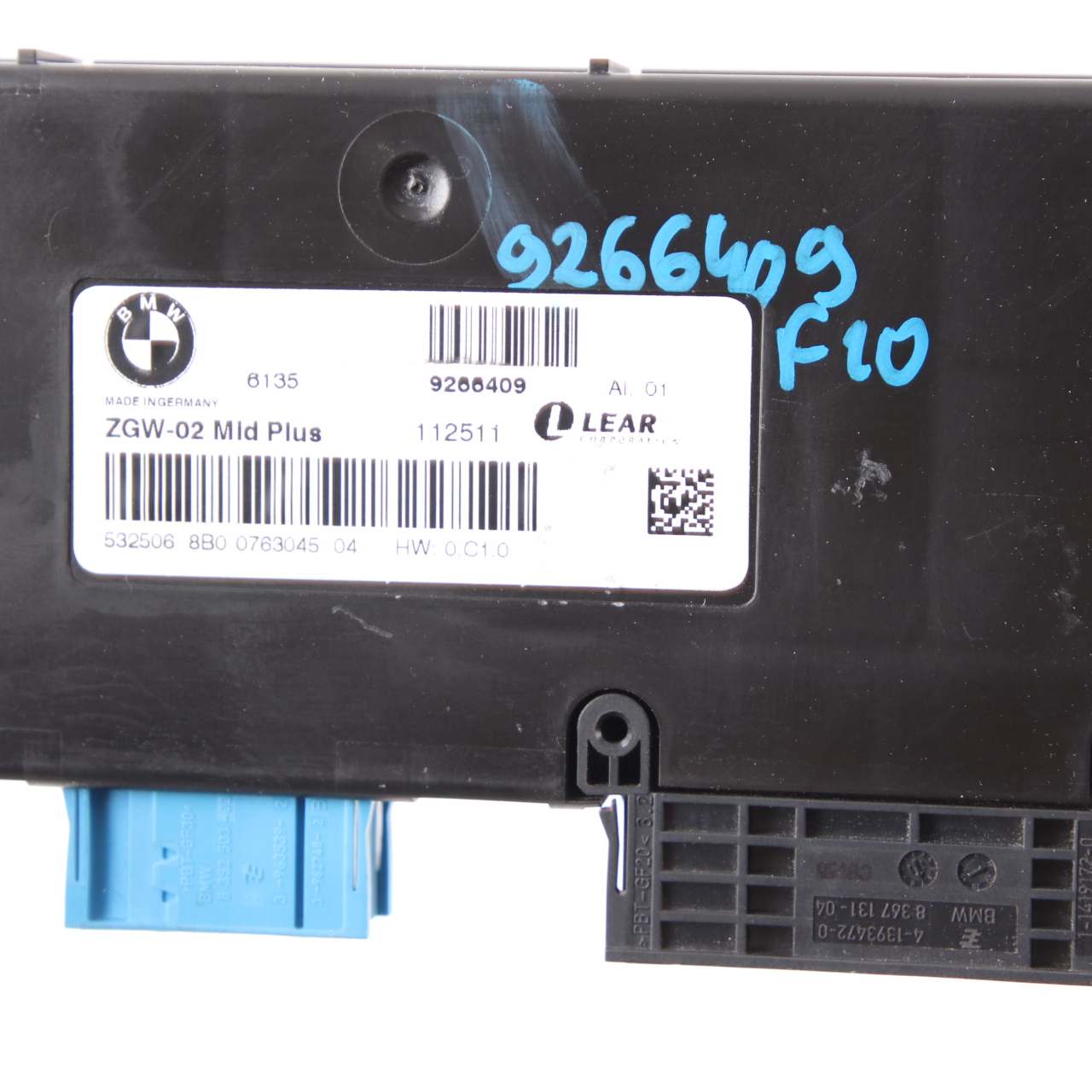 Gateway Modul BMW F10 F11 Zentralmodul Steuergerät Lear ZGW-02 9266409