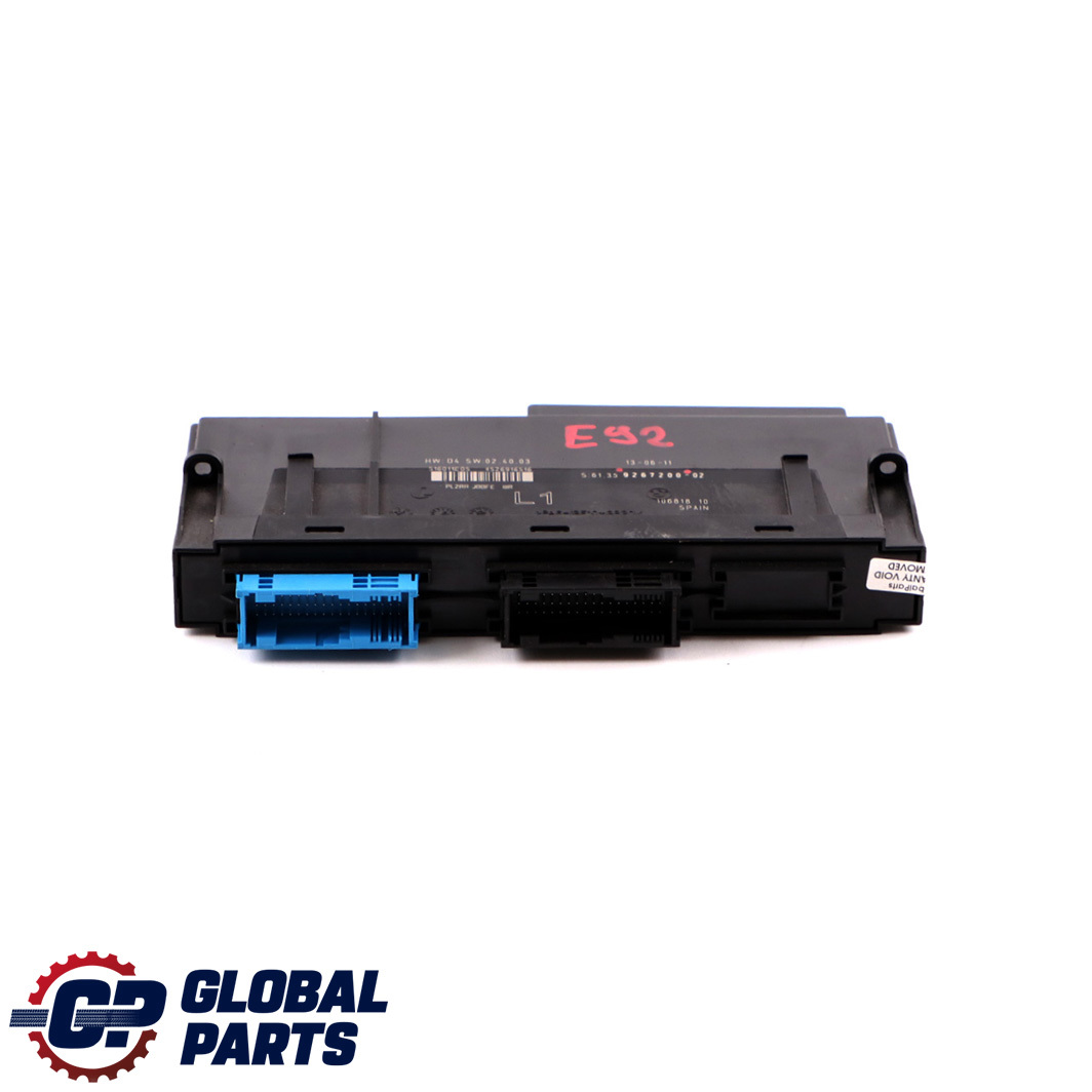 BMW E92 ECU Body Control Module L1 Steuergerät  PL2RR JBBFE IIIR 9267200