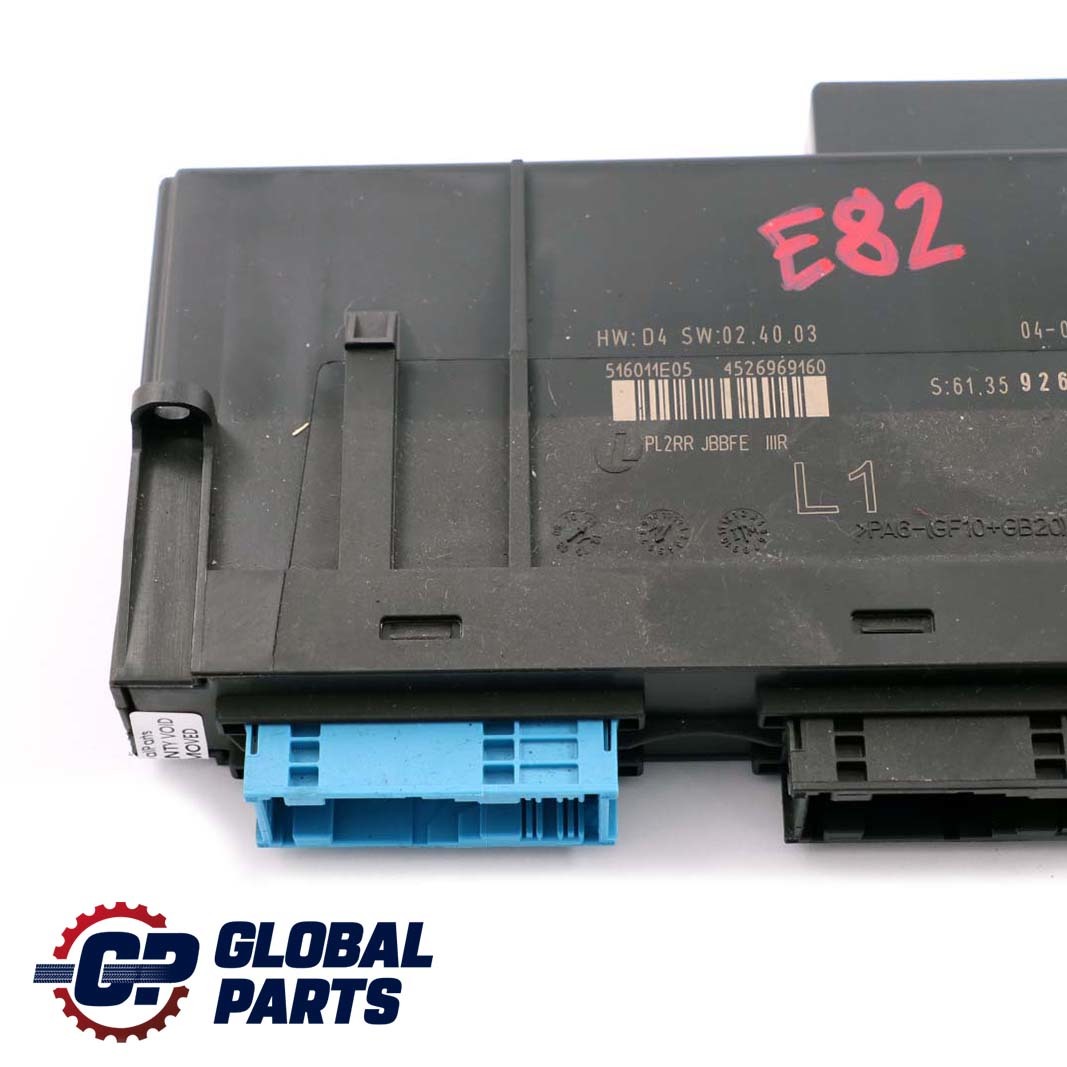 BMW 1 er E82 ECU Body Control Module L1 Steuergerät  PL2RR JBBFE 9267200