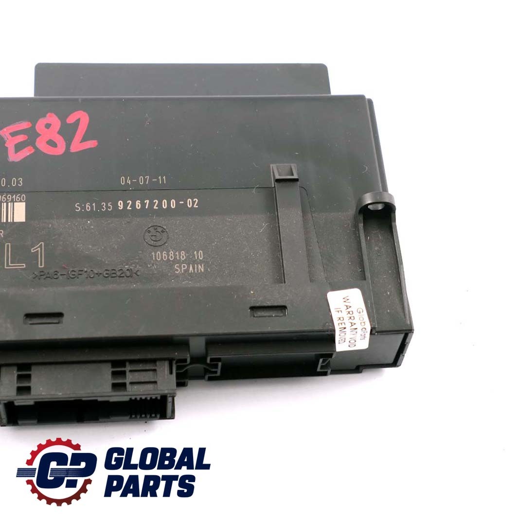 BMW 1 er E82 ECU Body Control Module L1 Steuergerät  PL2RR JBBFE 9267200