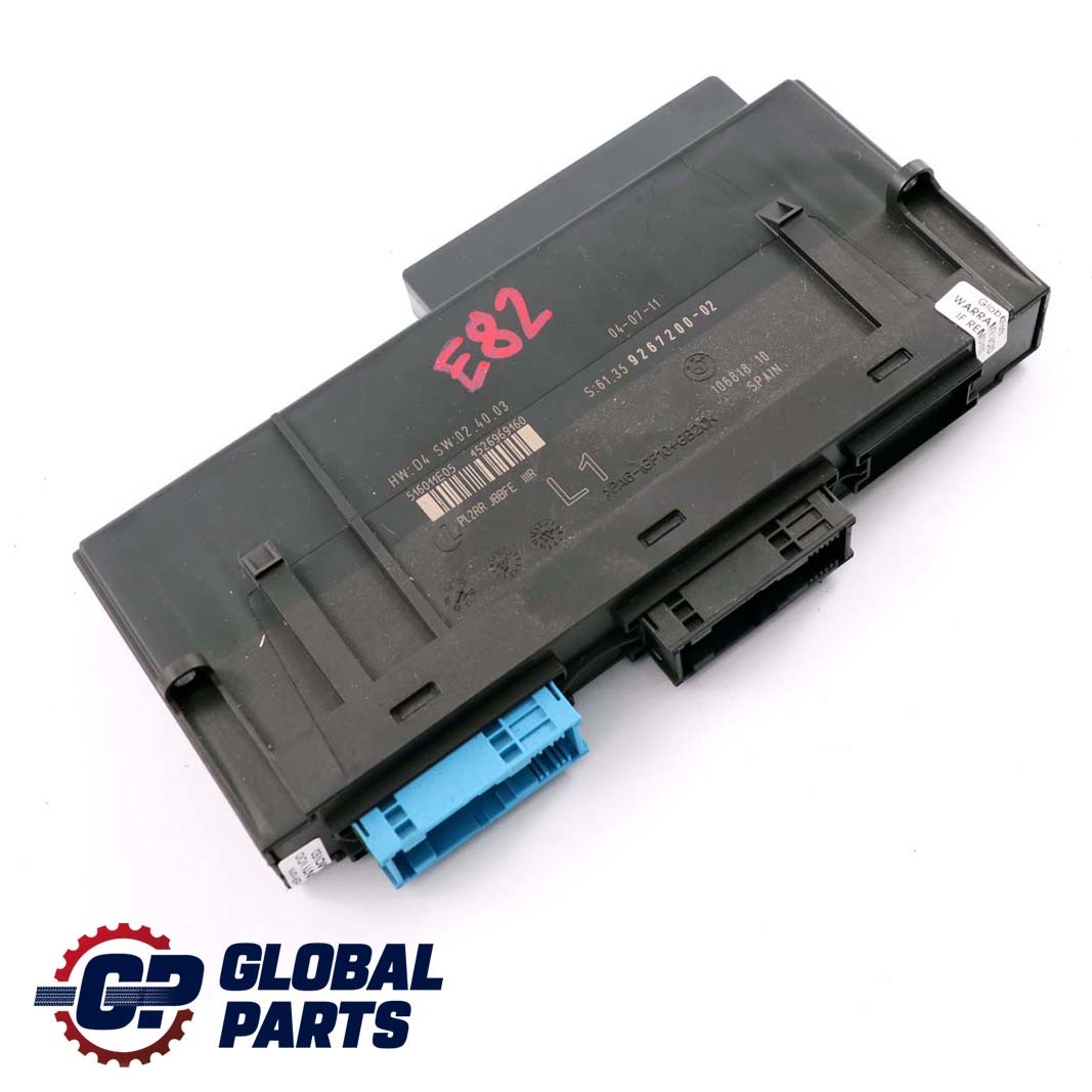 BMW 1 er E82 ECU Body Control Module L1 Steuergerät  PL2RR JBBFE 9267200