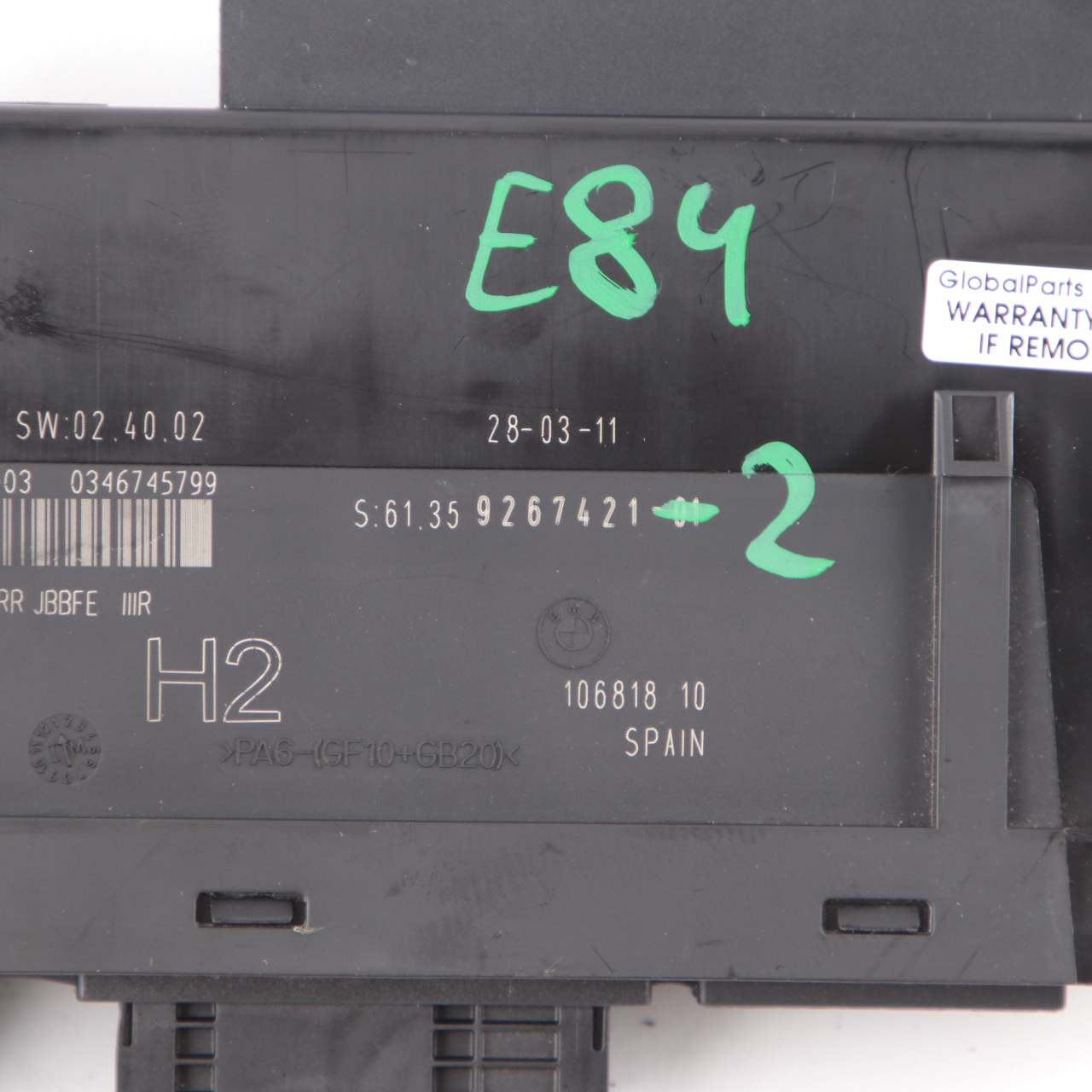 BMW E84 ECU Körper  Steuerung Modul Anschlussdose PL2RR JBBFE IIIR 9267421