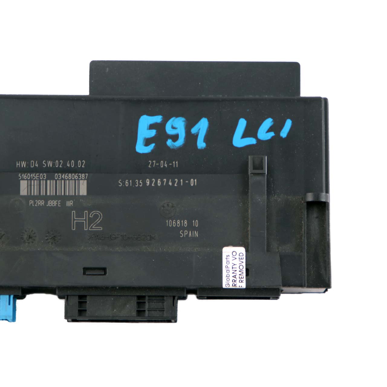 BMW 3 E93 LCI ECU Body Control Module M Anschlussdose PL2RR JBBFE IIIR 9364819