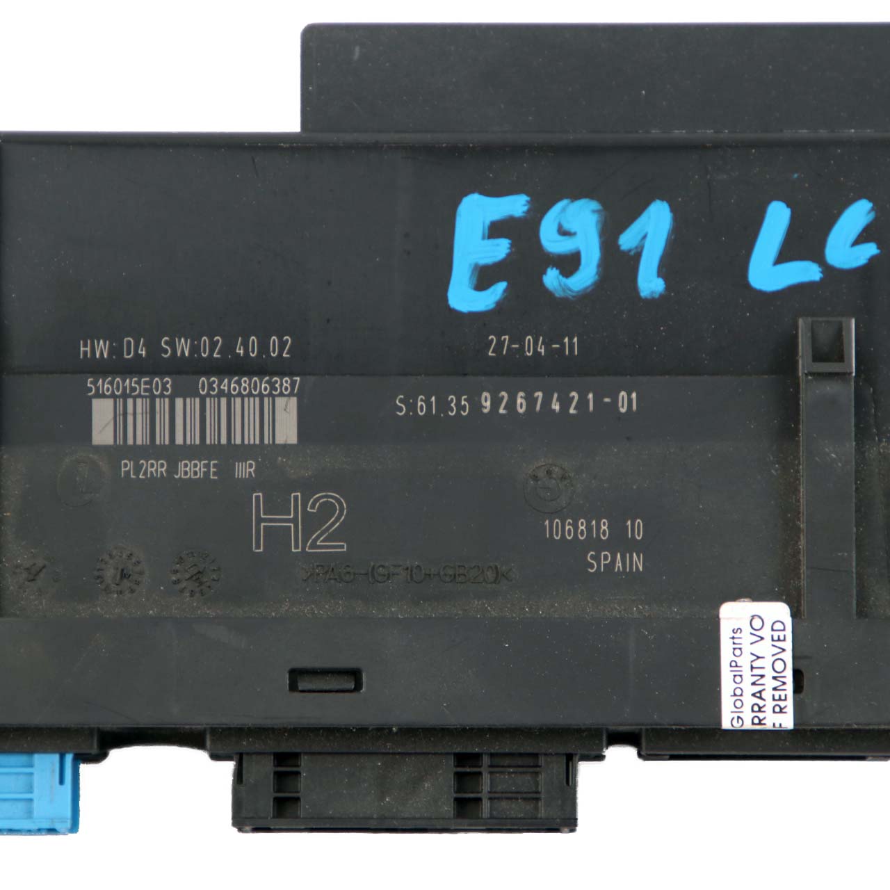 BMW 3 E93 LCI ECU Body Control Module M Anschlussdose PL2RR JBBFE IIIR 9364819