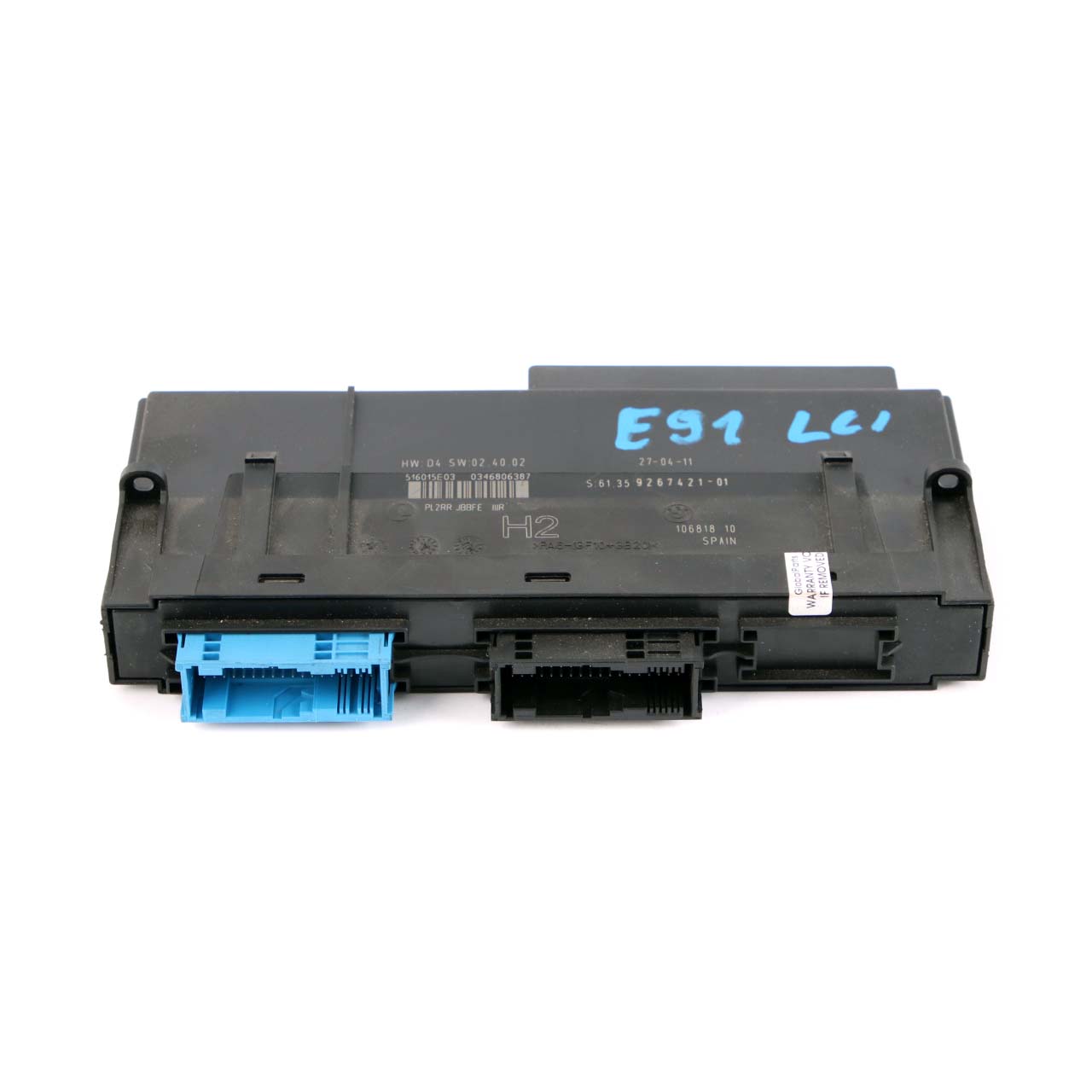 BMW 3 E93 LCI ECU Body Control Module M Anschlussdose PL2RR JBBFE IIIR 9364819